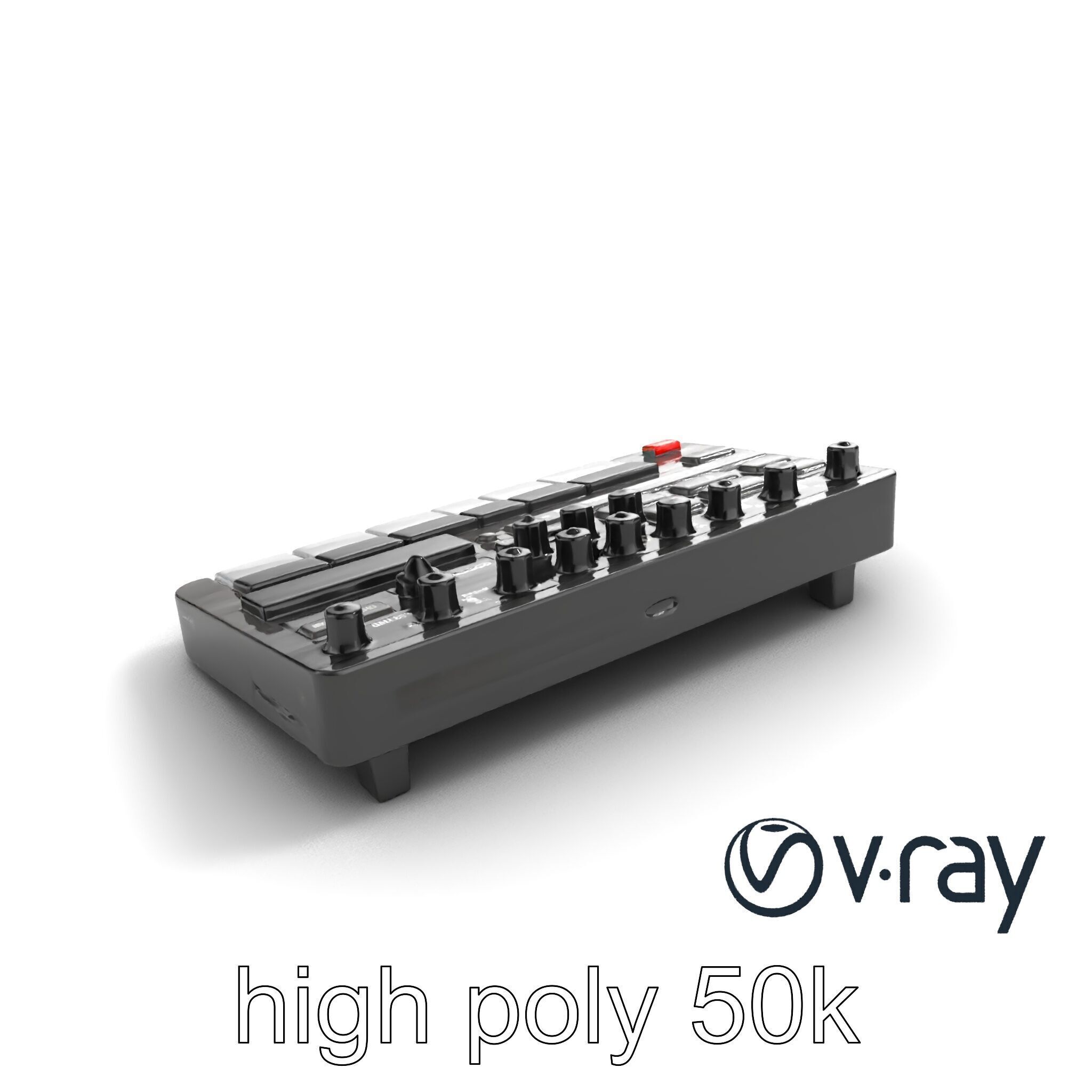 DroneCore Drum Machine model pack with step sequencer and car... Low-poly 3D model_11