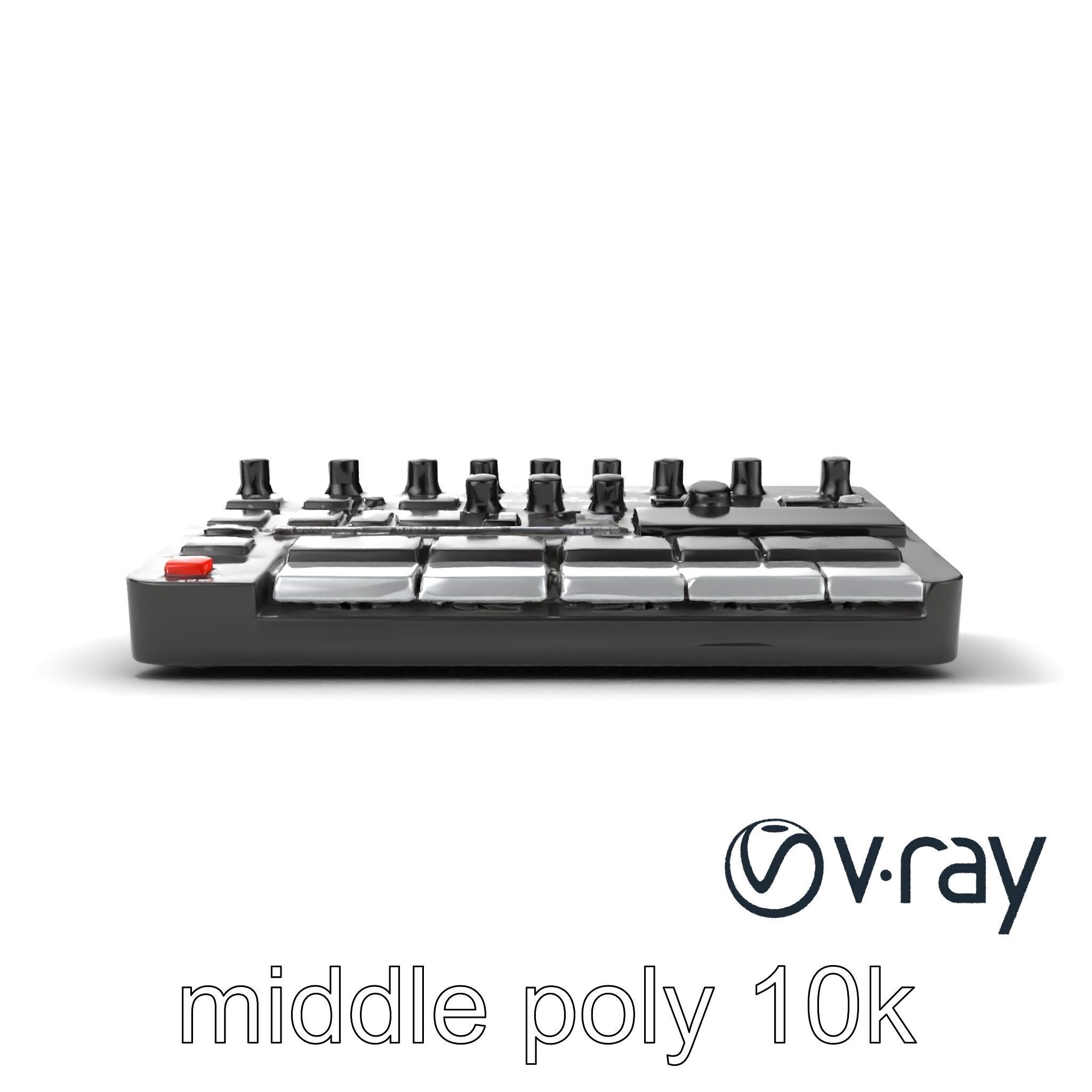 DroneCore Drum Machine model pack with step sequencer and car... Low-poly 3D model_31