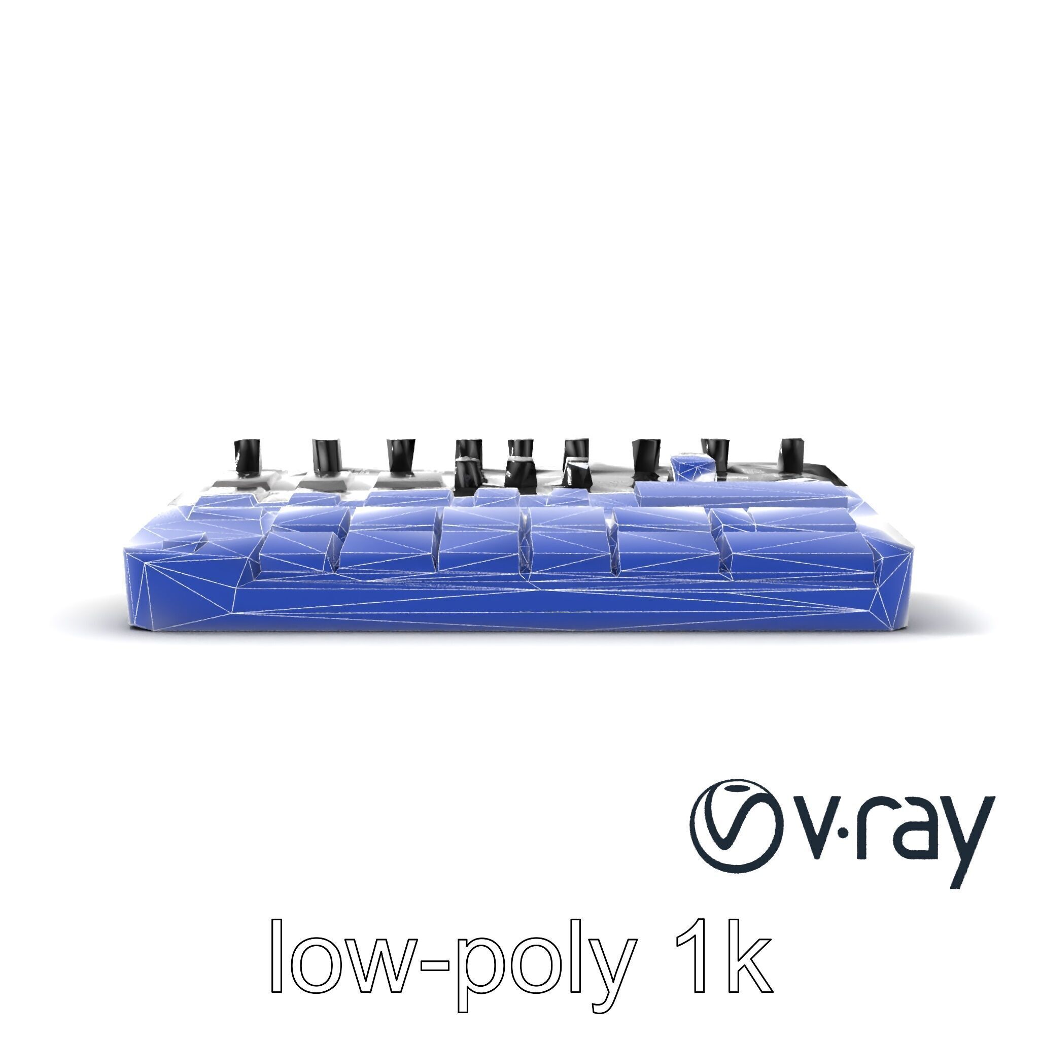 DroneCore Drum Machine model pack with step sequencer and car... Low-poly 3D model_30