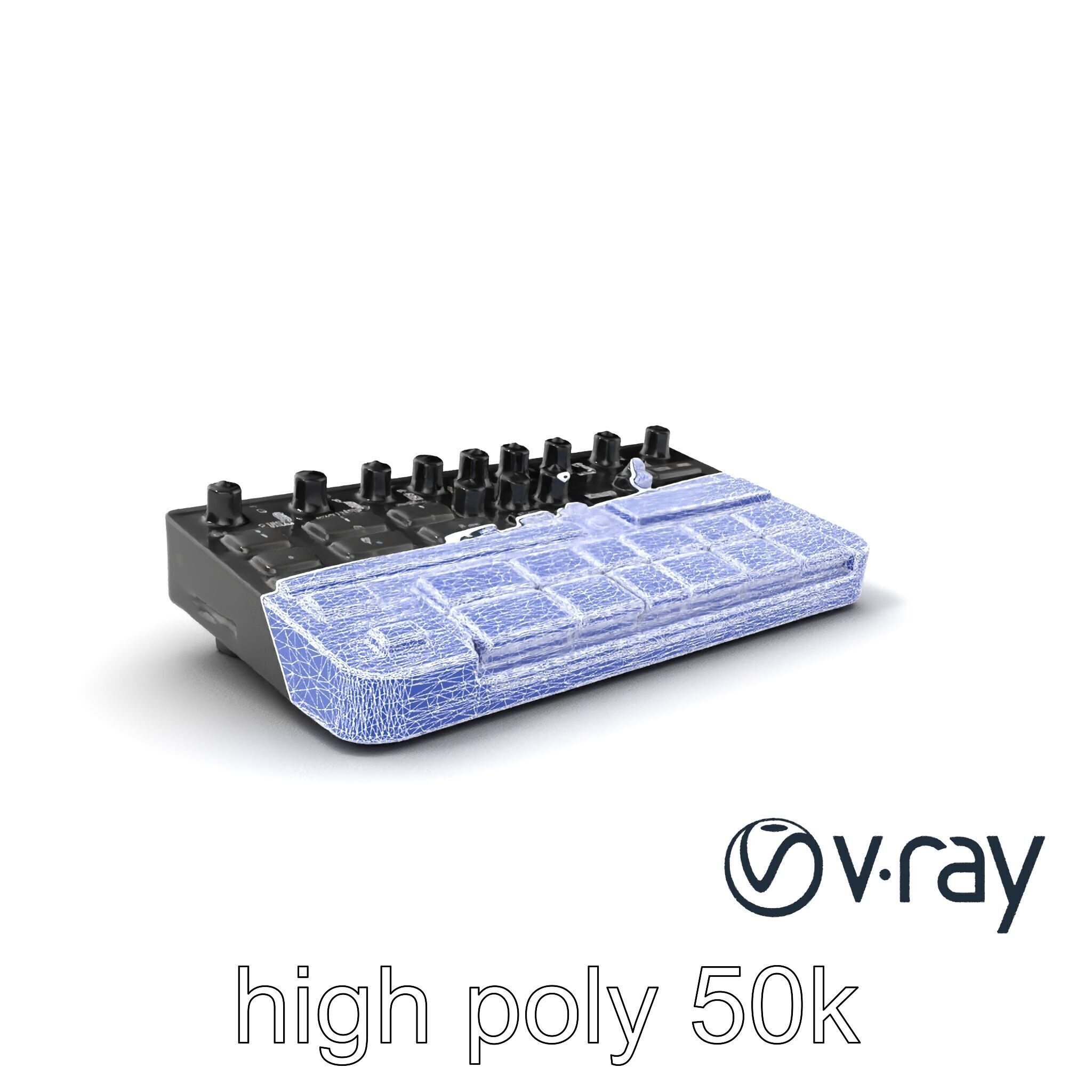 DroneCore Drum Machine model pack with step sequencer and car... Low-poly 3D model_8