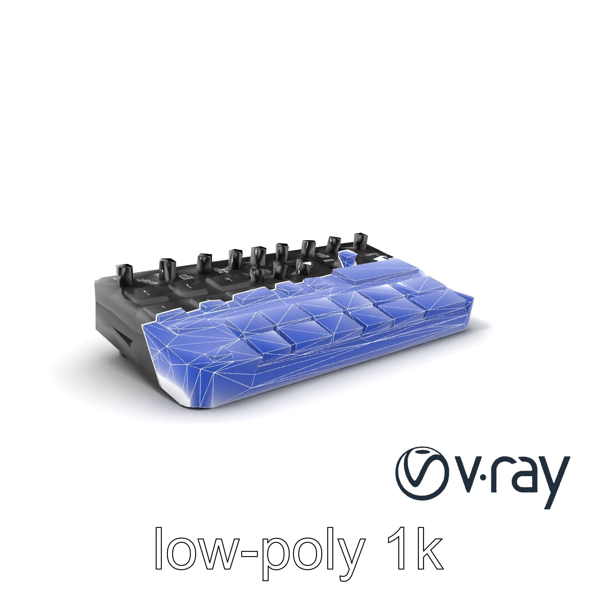 DroneCore Drum Machine model pack with step sequencer and car... Low-poly 3D model_18