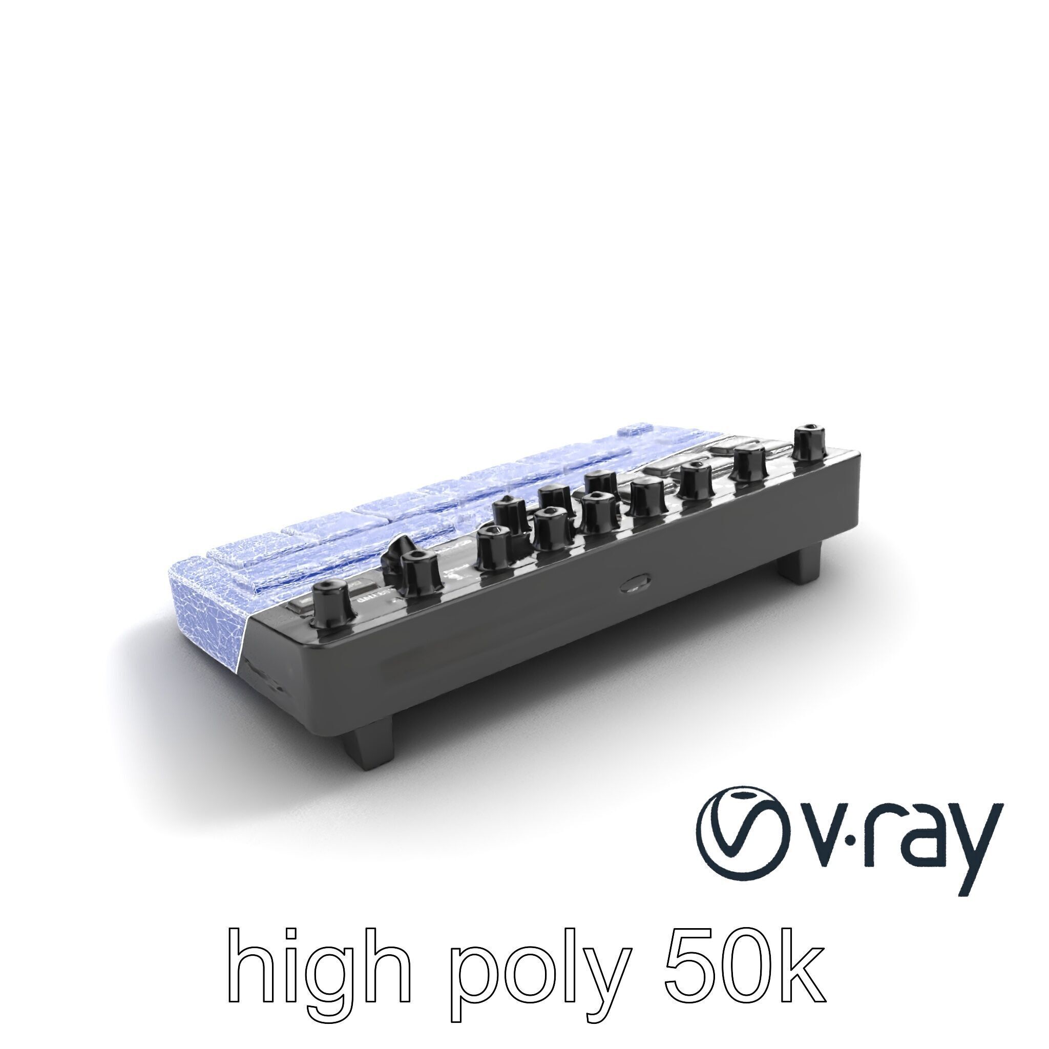 DroneCore Drum Machine model pack with step sequencer and car... Low-poly 3D model_32