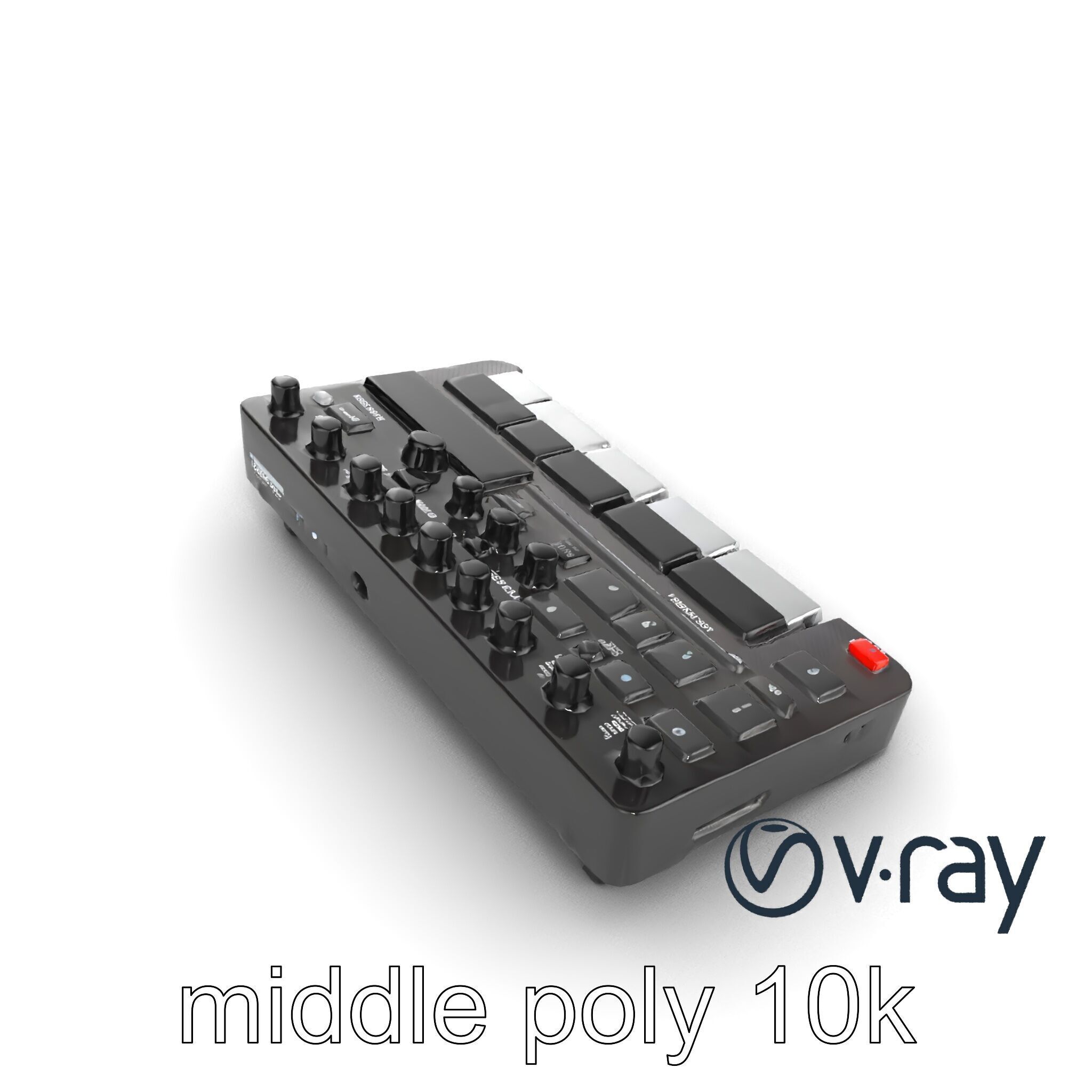 DroneCore Drum Machine model pack with step sequencer and car... Low-poly 3D model_9