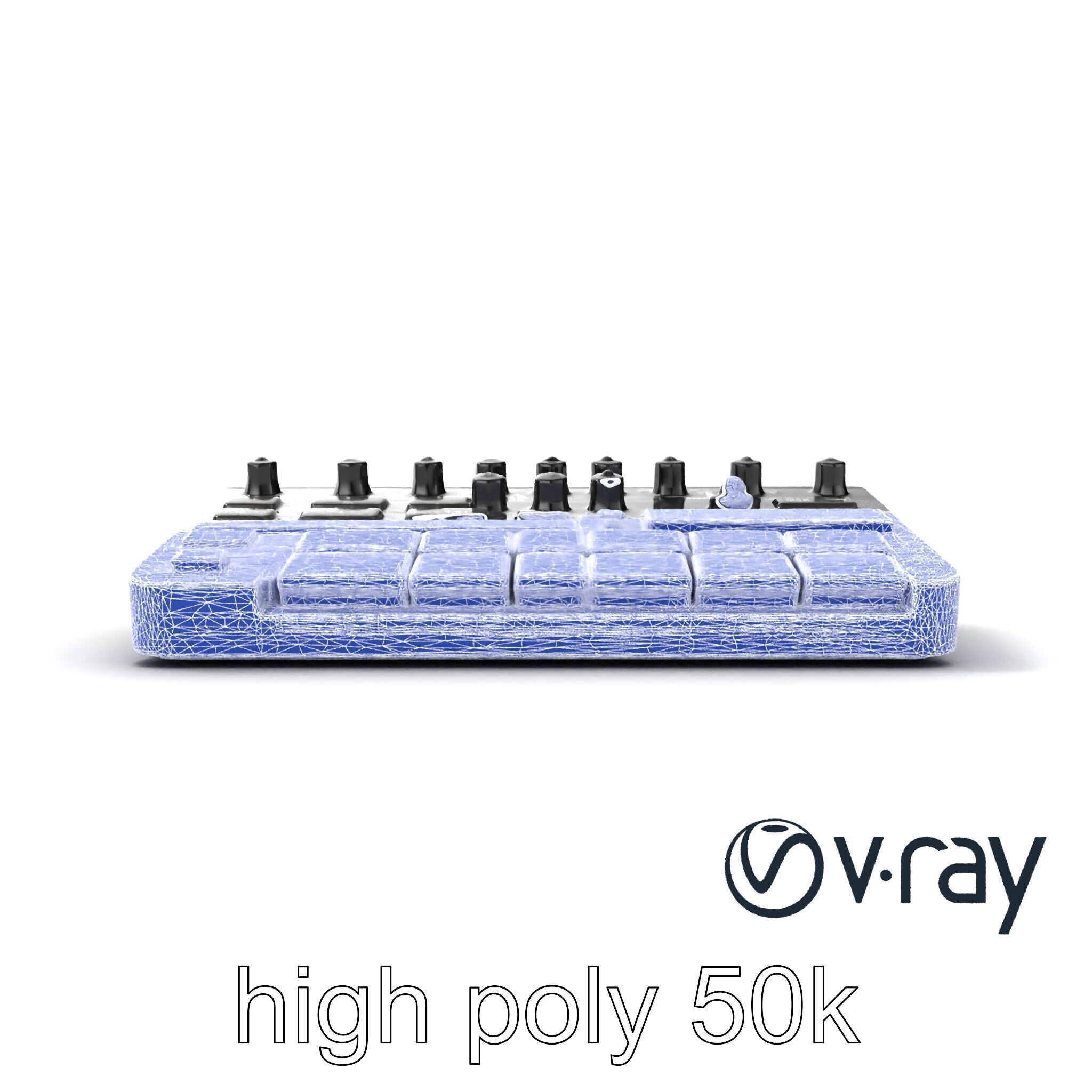 DroneCore Drum Machine model pack with step sequencer and car... Low-poly 3D model_19