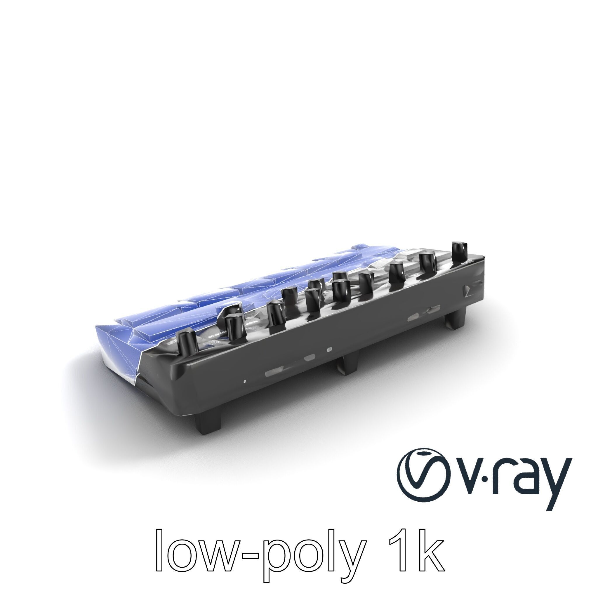 DroneCore Drum Machine model pack with step sequencer and car... Low-poly 3D model_12