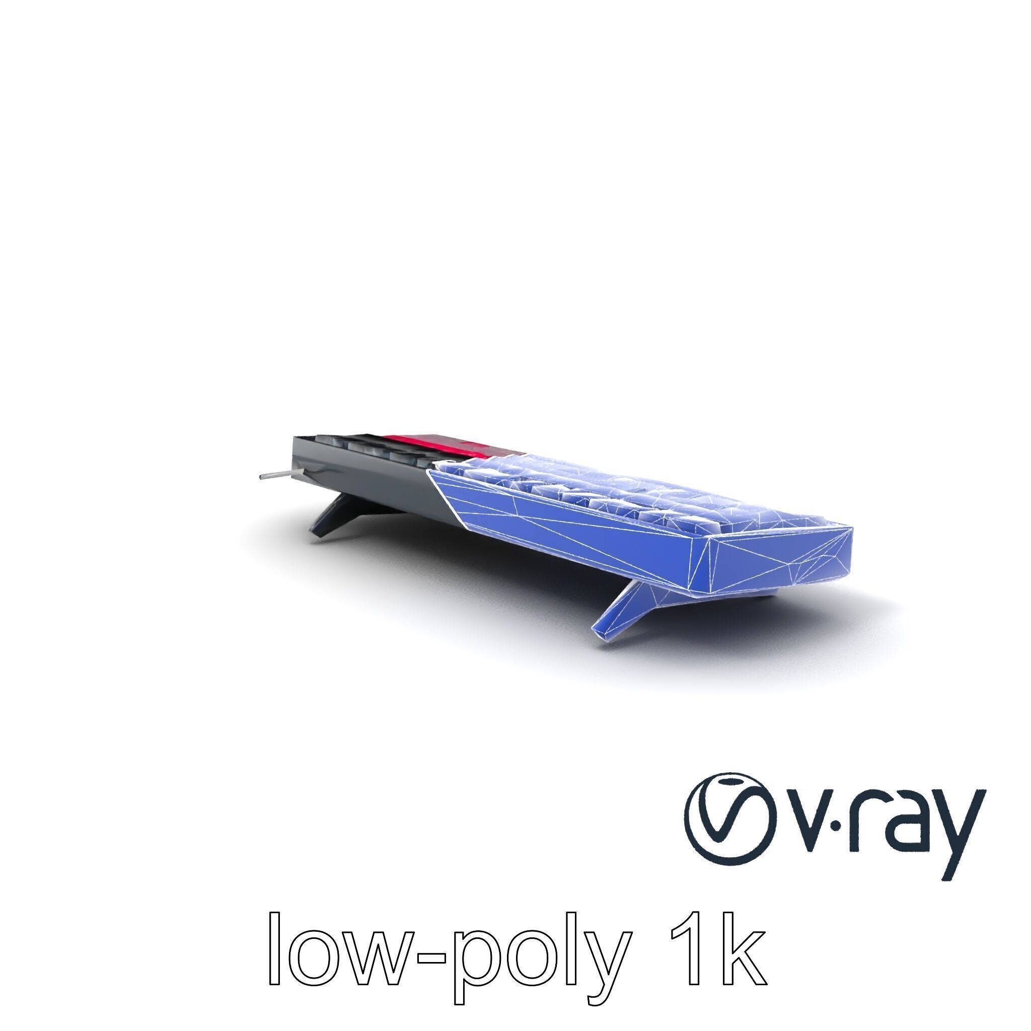 GlowGrid MIDI Keyboard model pack Low-poly 3D model_30