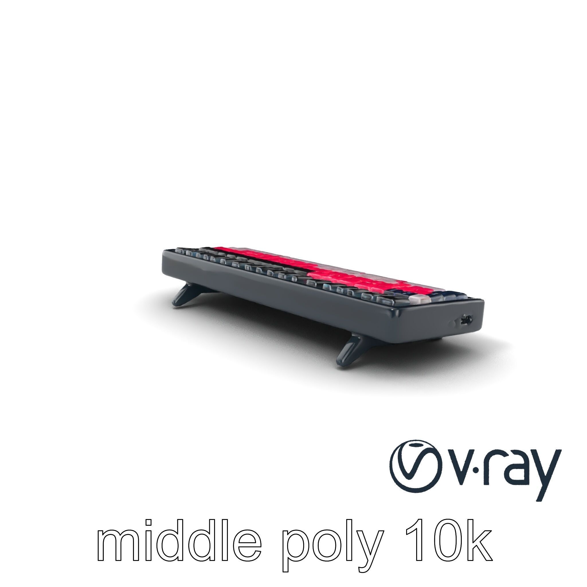 GlowGrid MIDI Keyboard model pack Low-poly 3D model_3