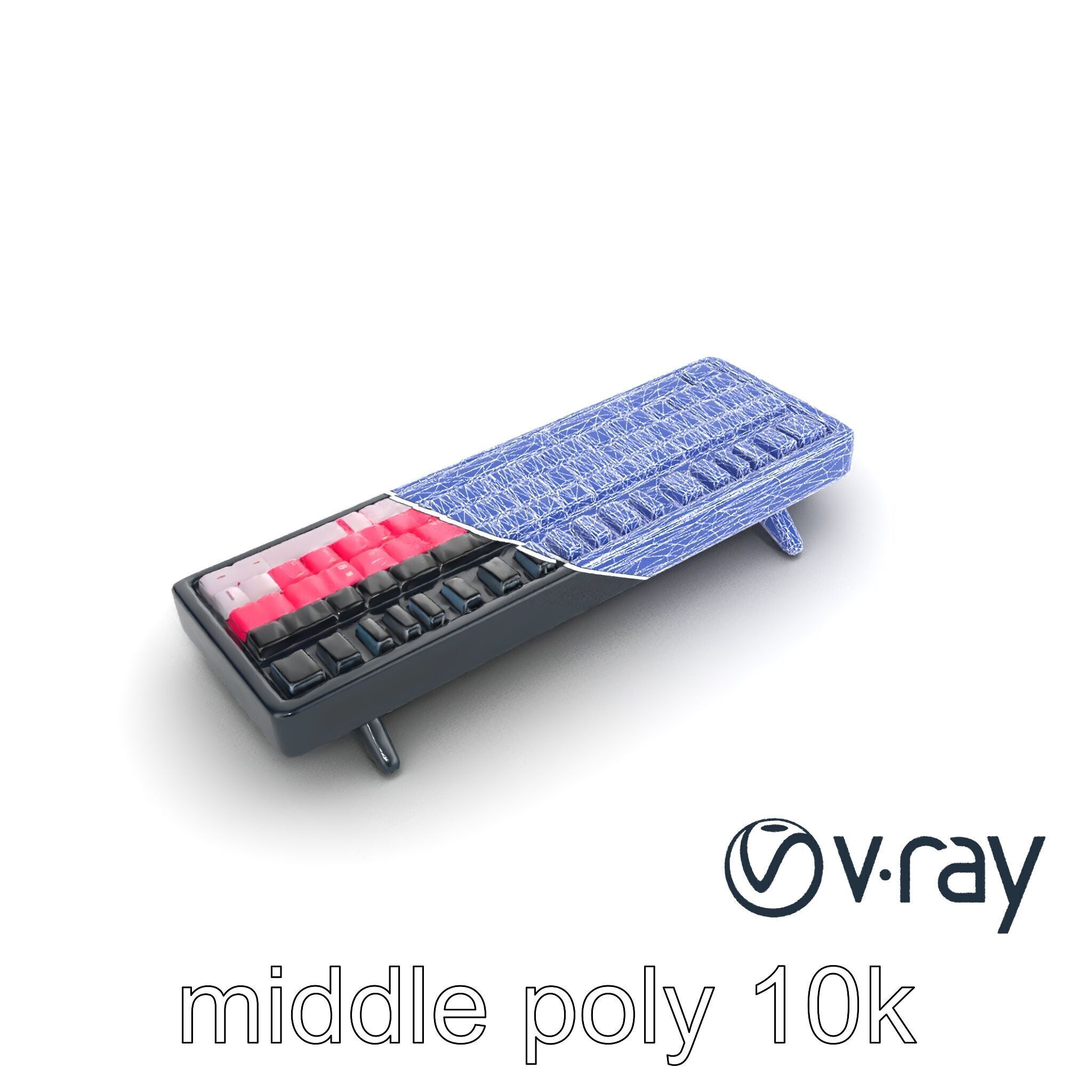 GlowGrid MIDI Keyboard model pack Low-poly 3D model_24