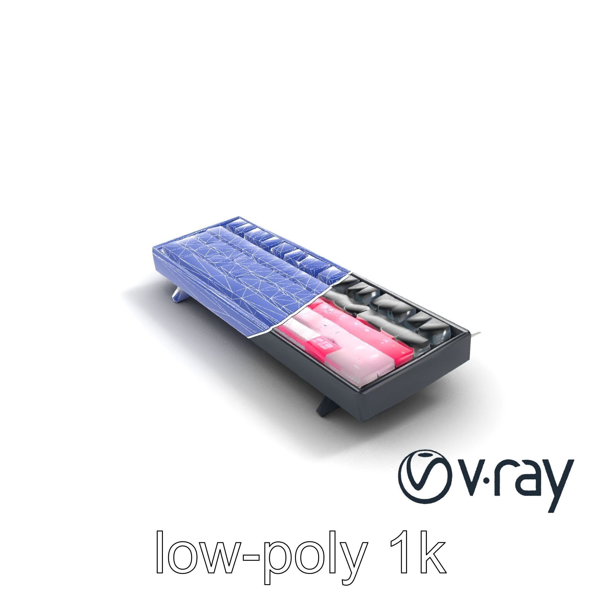 GlowGrid MIDI Keyboard model pack Low-poly 3D model_25