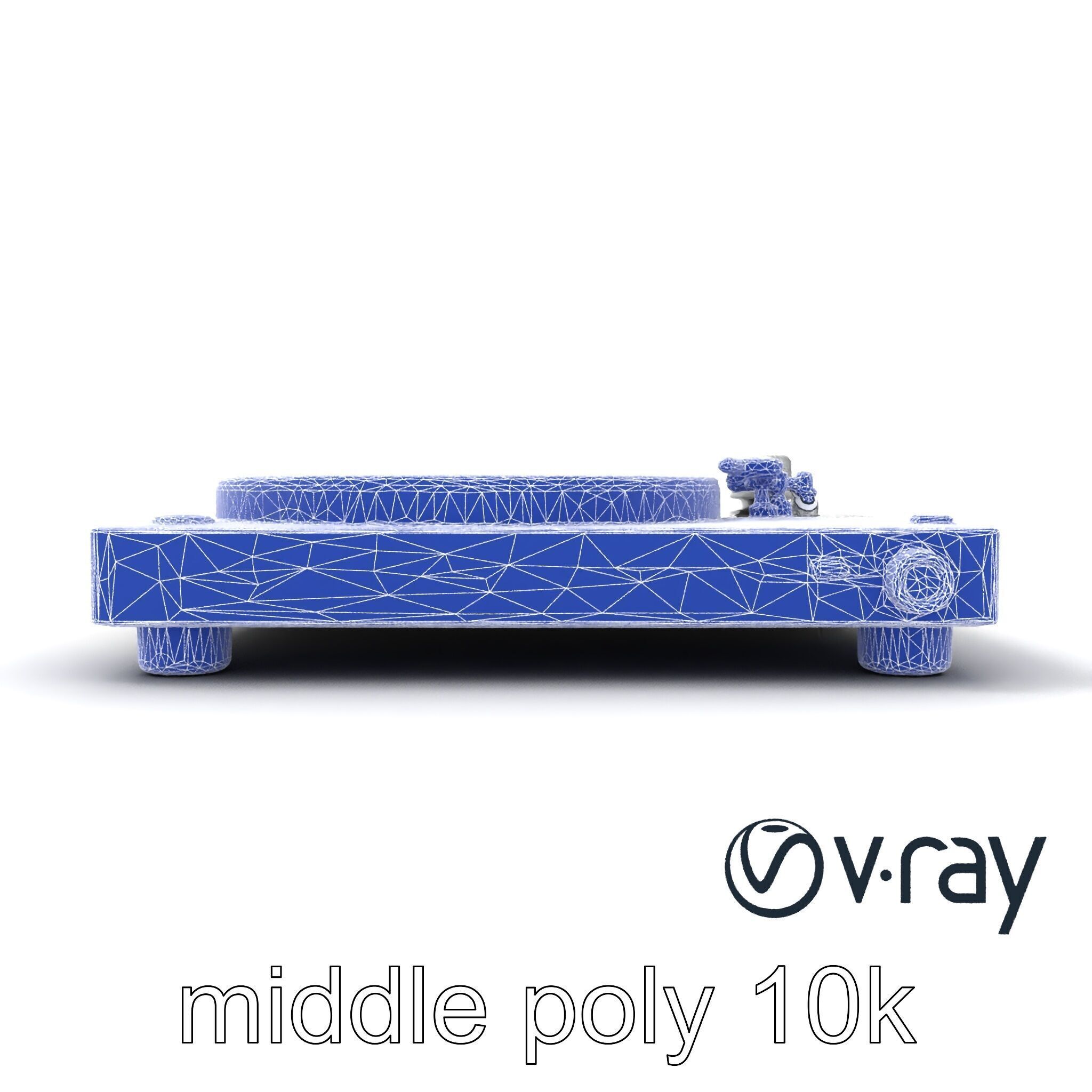 RetroWave Turntable Holographic Display model pack Low-poly 3D model_21