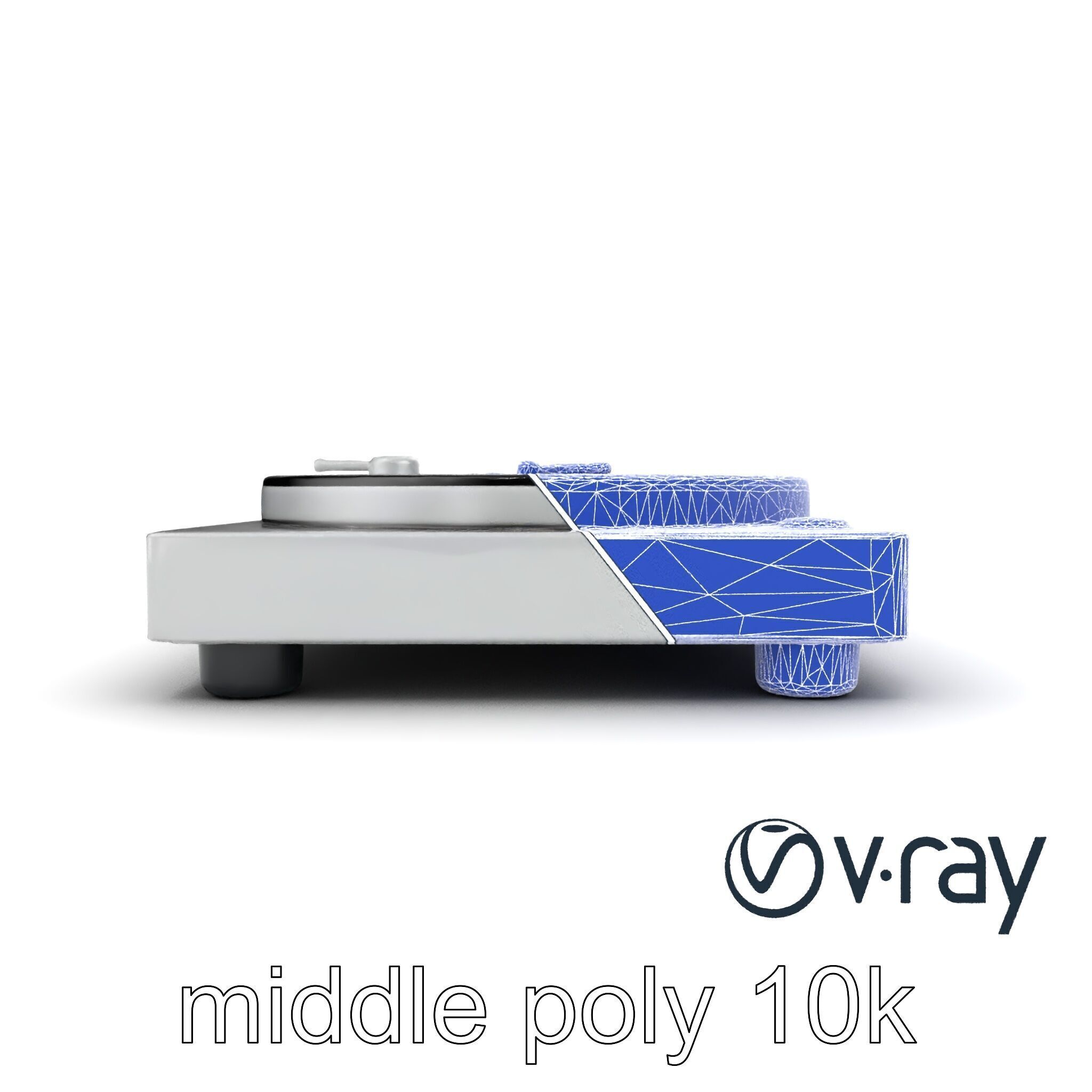 RetroWave Turntable Holographic Display model pack Low-poly 3D model_29