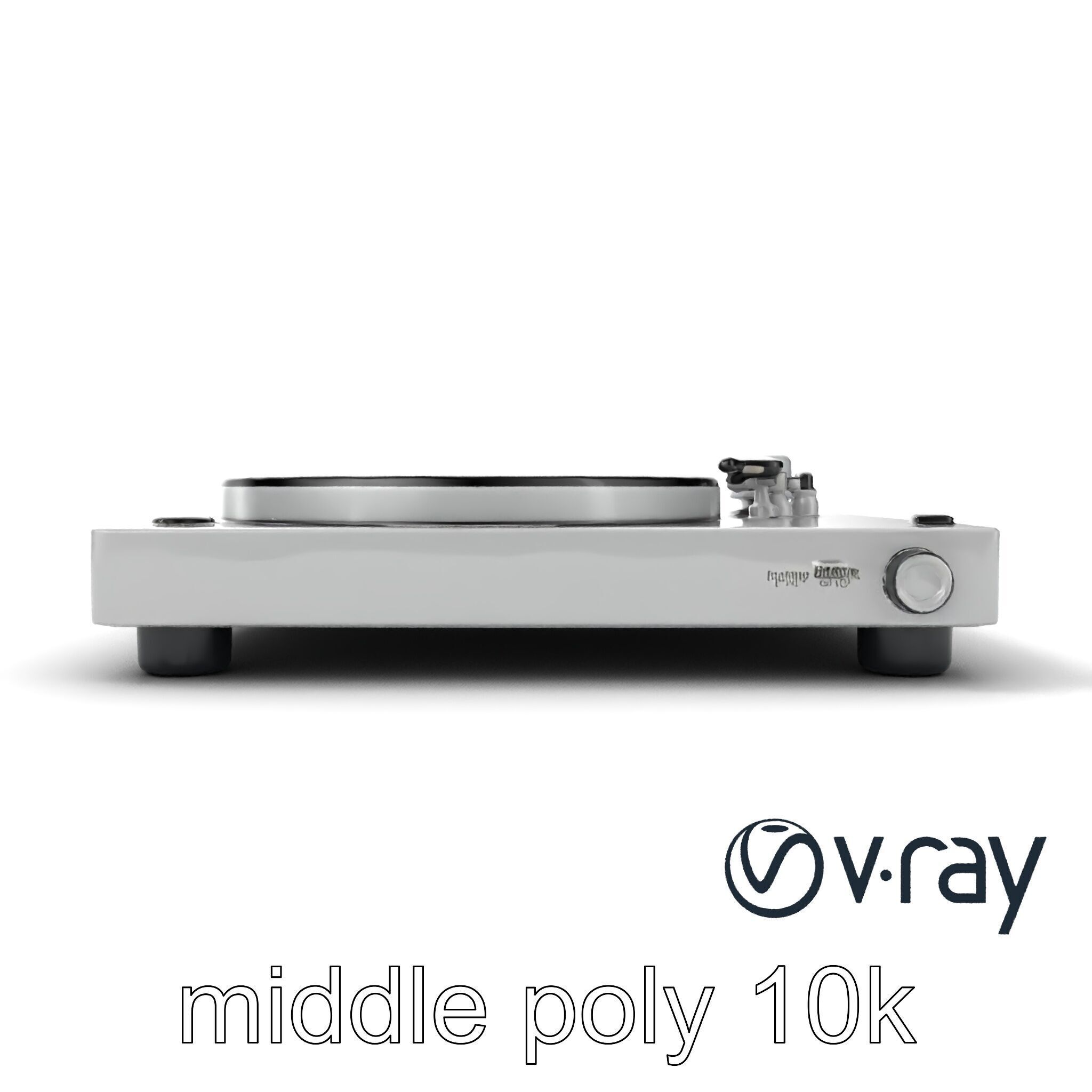 RetroWave Turntable Holographic Display model pack Low-poly 3D model_13