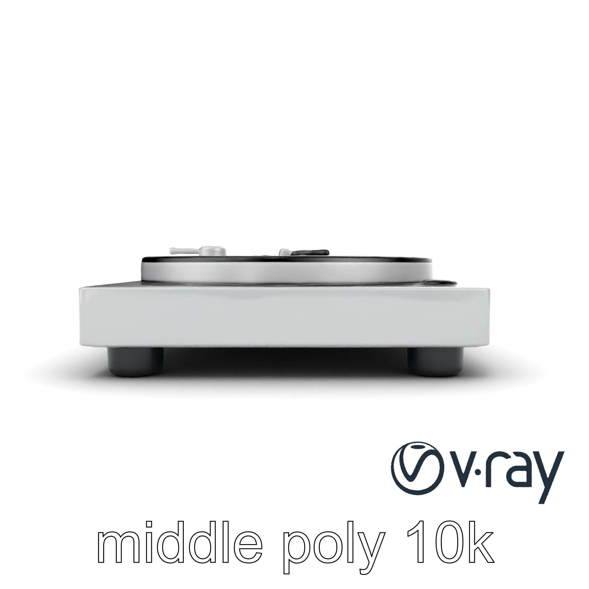 RetroWave Turntable Holographic Display model pack Low-poly 3D model_19