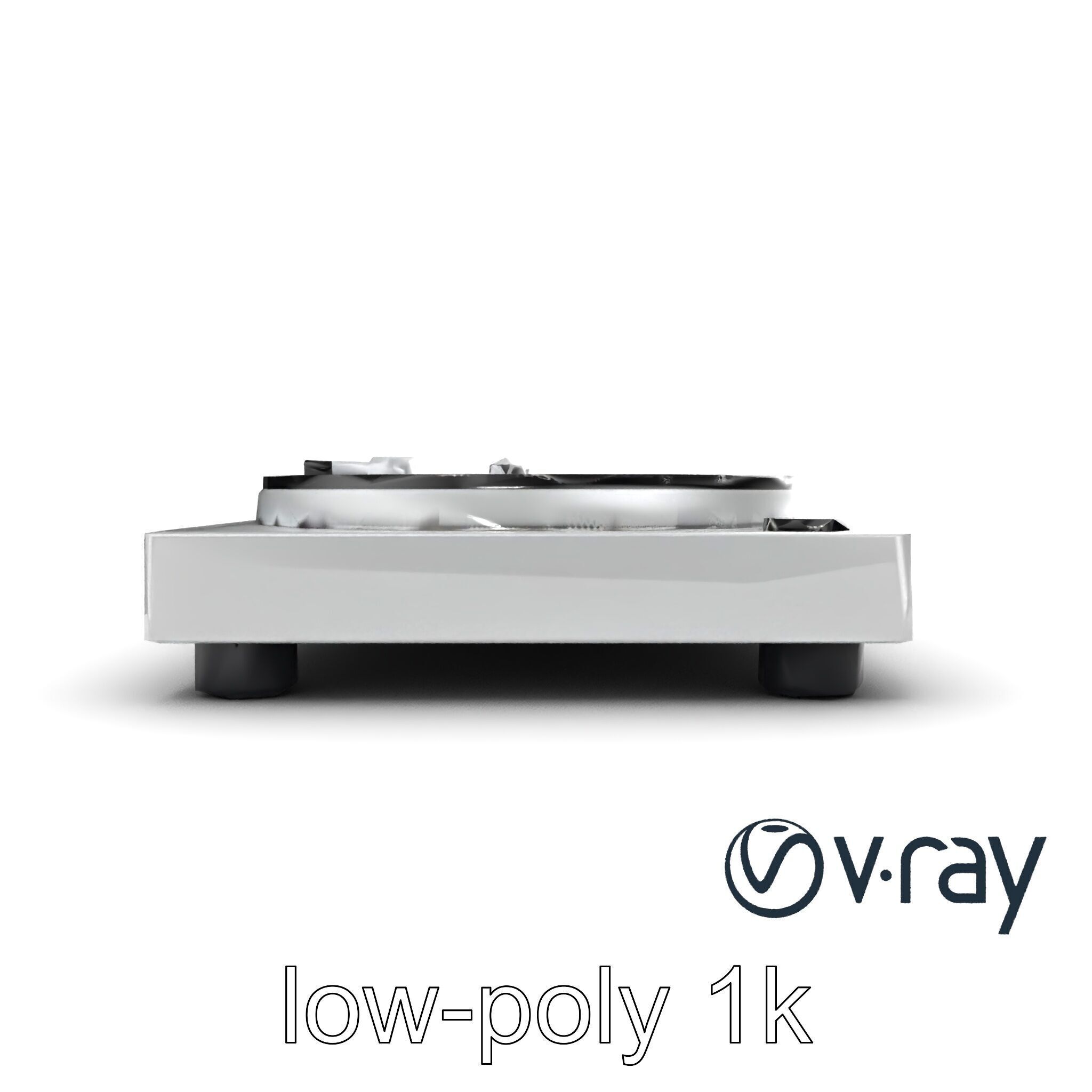 RetroWave Turntable Holographic Display model pack Low-poly 3D model_12