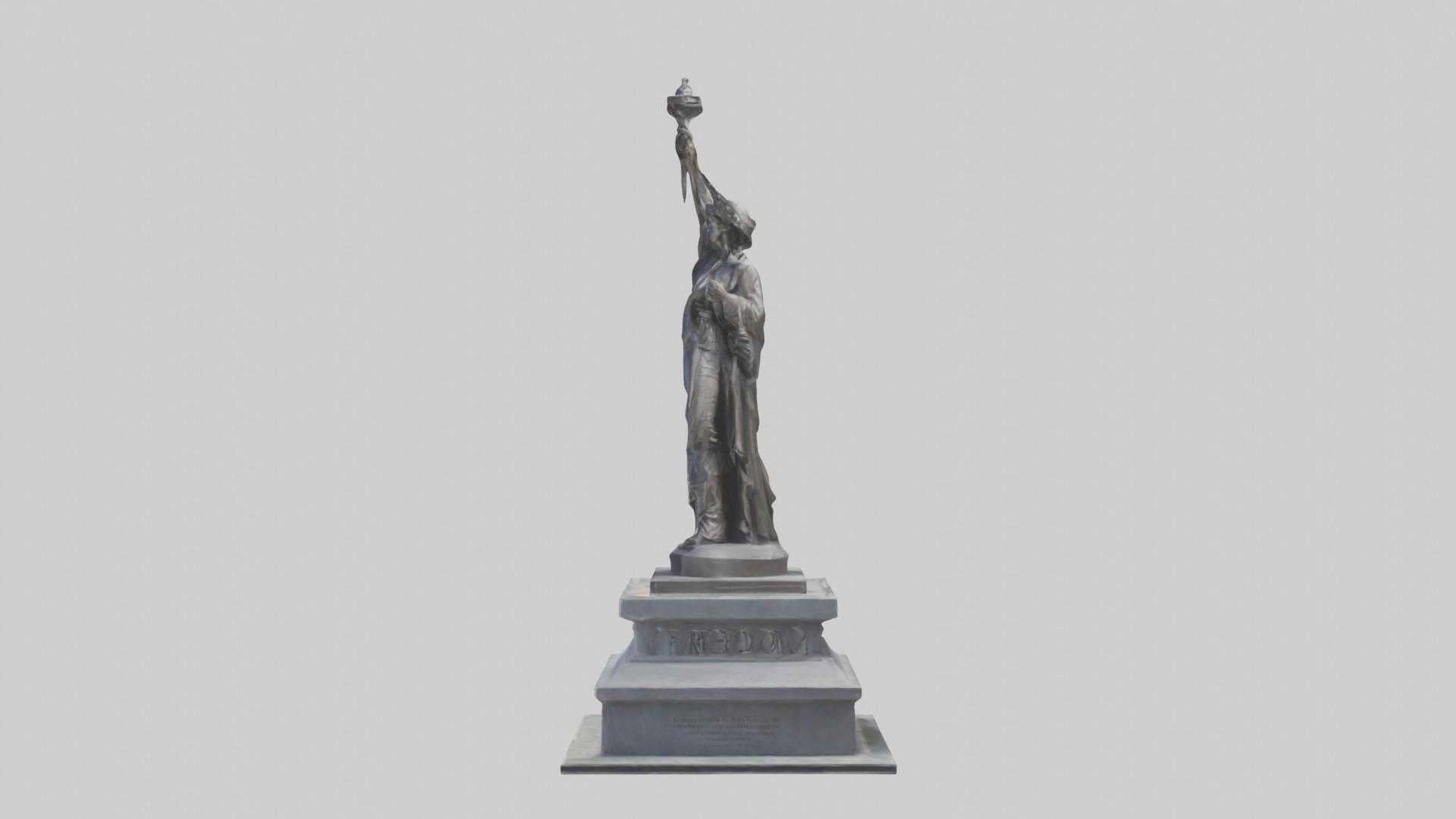 Monument to Freedom statue model 3D model_12