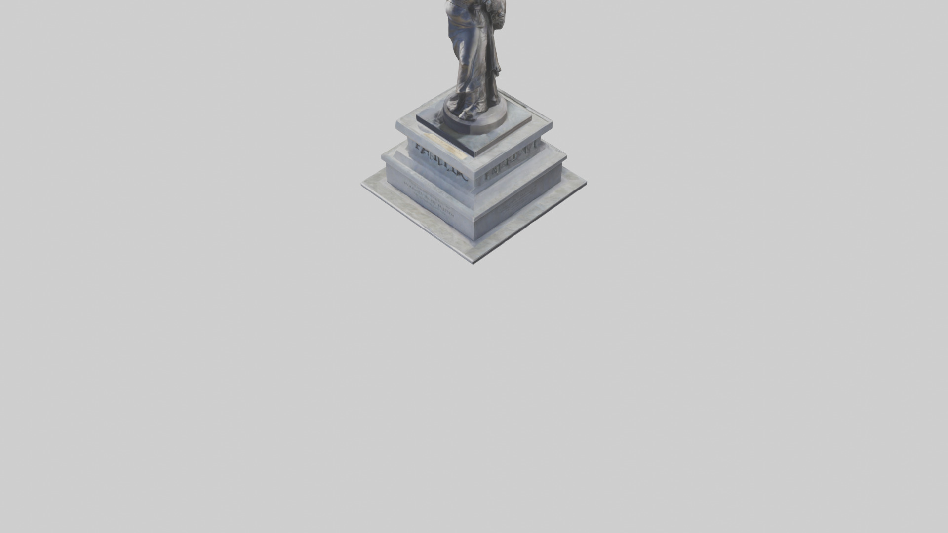 Monument to Freedom statue model 3D model_5