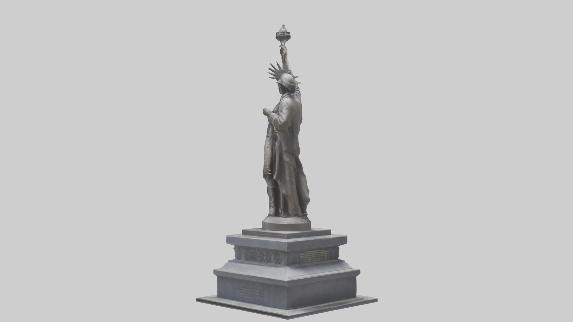 Monument to Freedom statue model 3D model_1