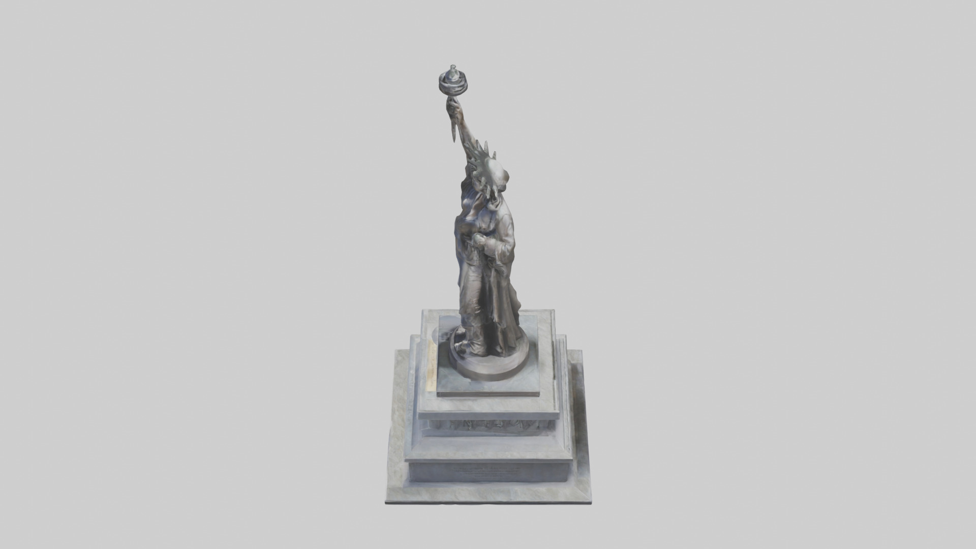 Monument to Freedom statue model 3D model_17
