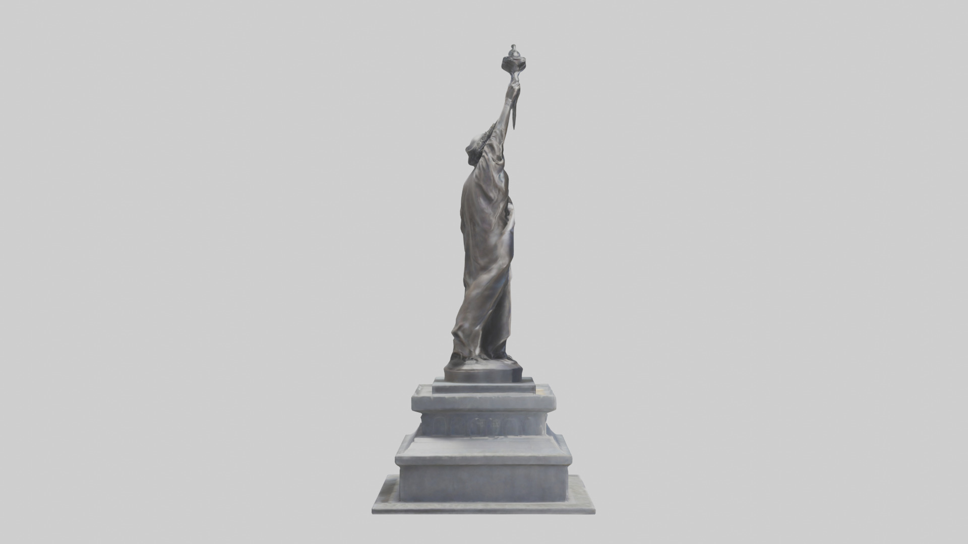 Monument to Freedom statue model 3D model_13