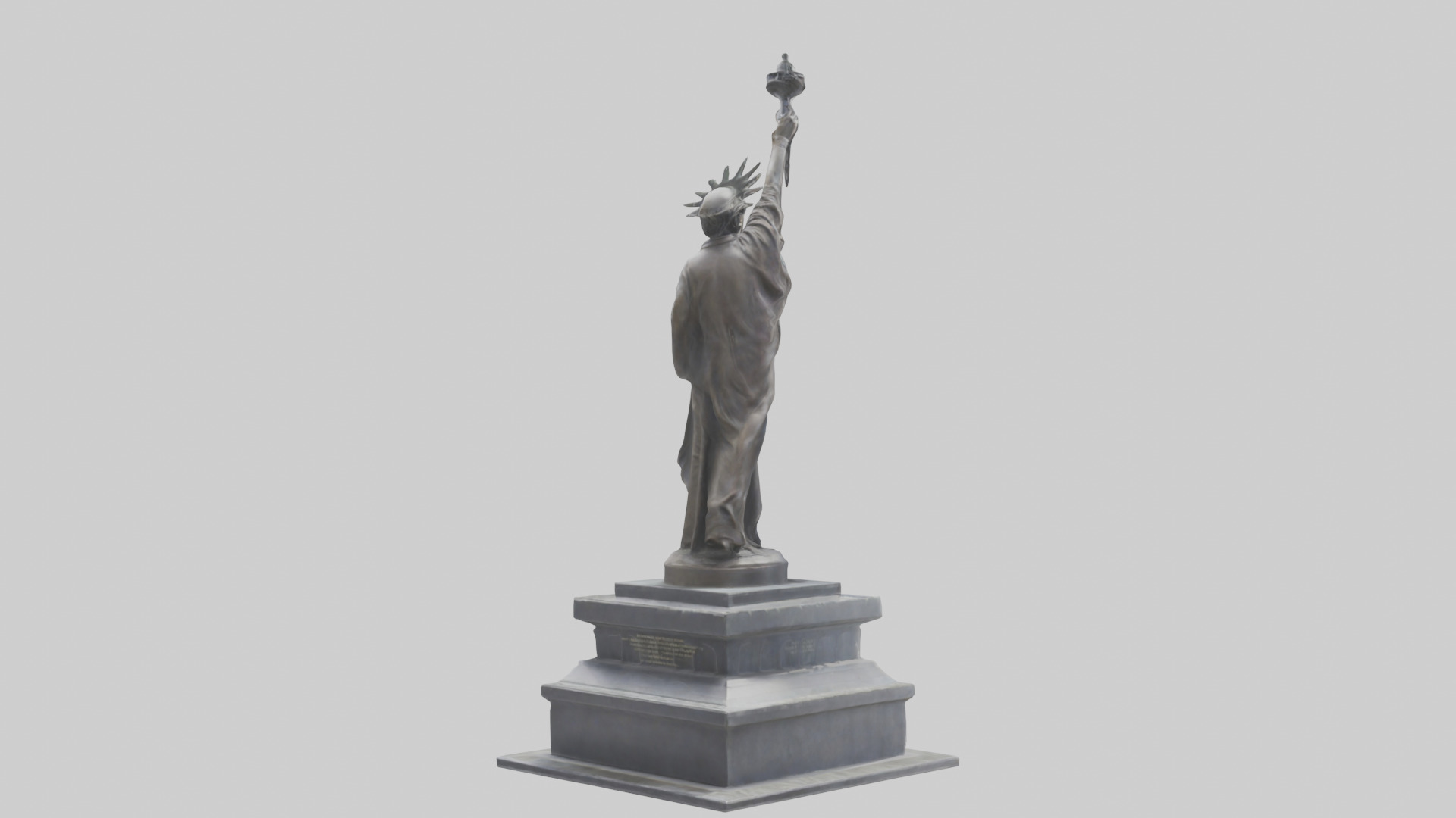 Monument to Freedom statue model 3D model_2