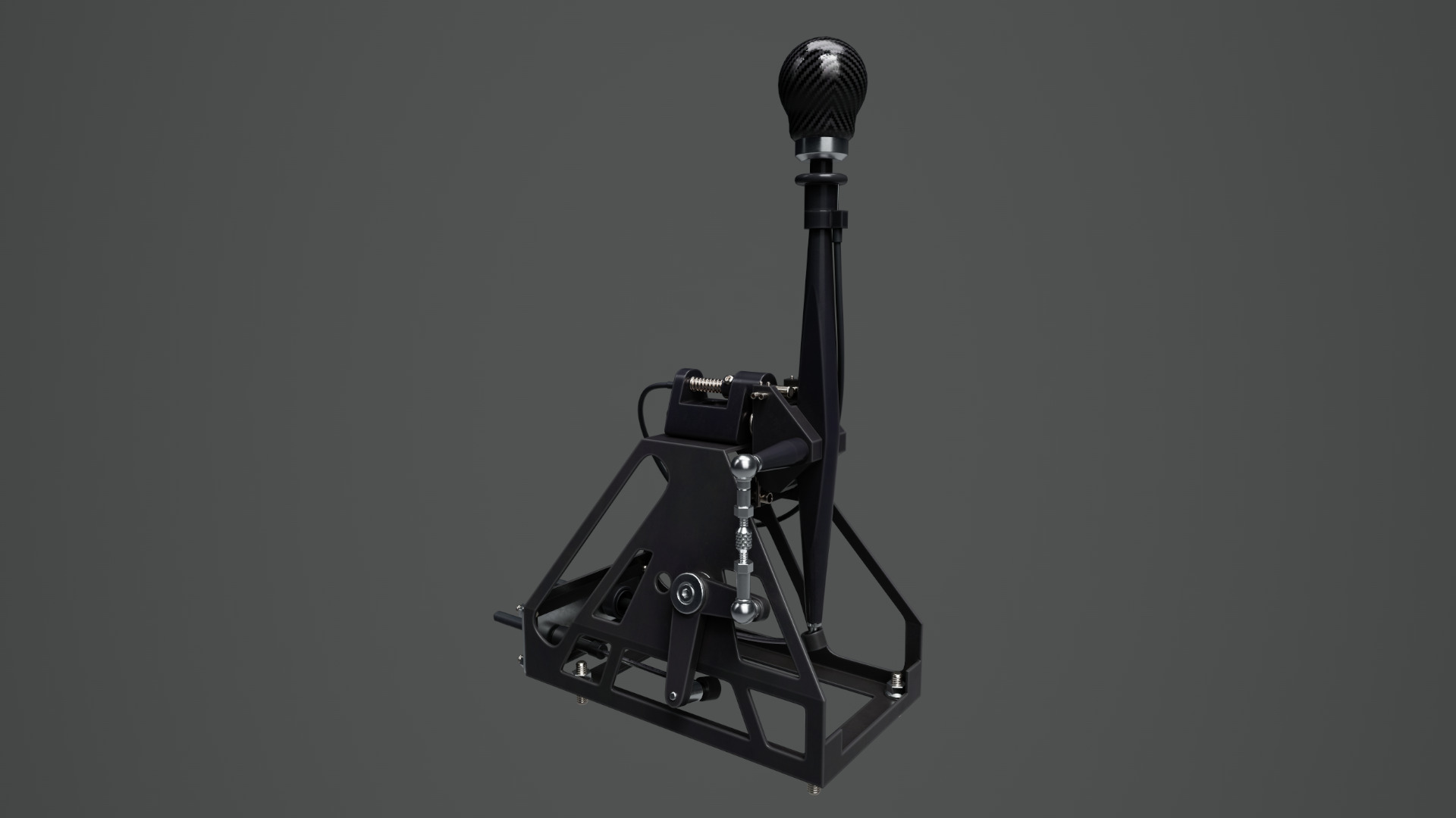 Short Shifter 01 - Variation B - Carbon Low-poly 3D model_10