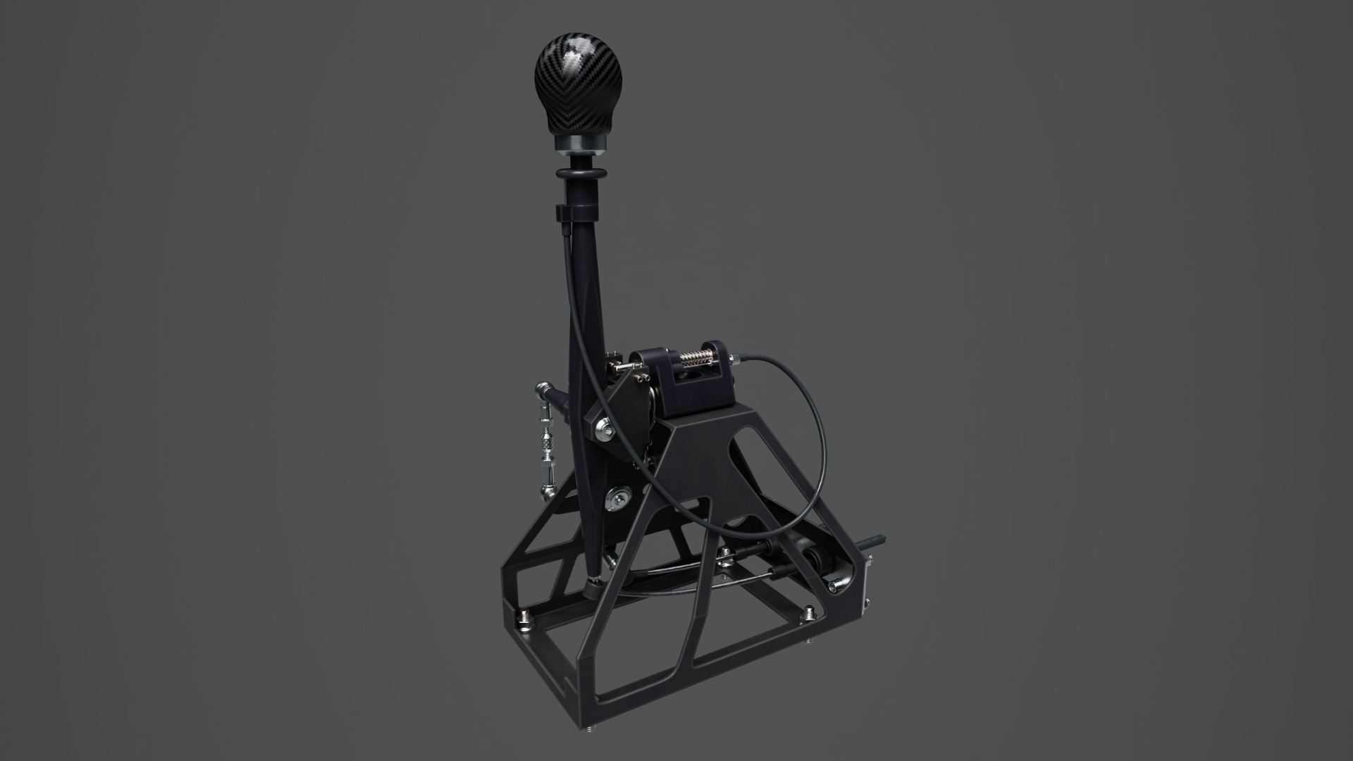 Short Shifter 01 - Variation B - Carbon Low-poly 3D model_2