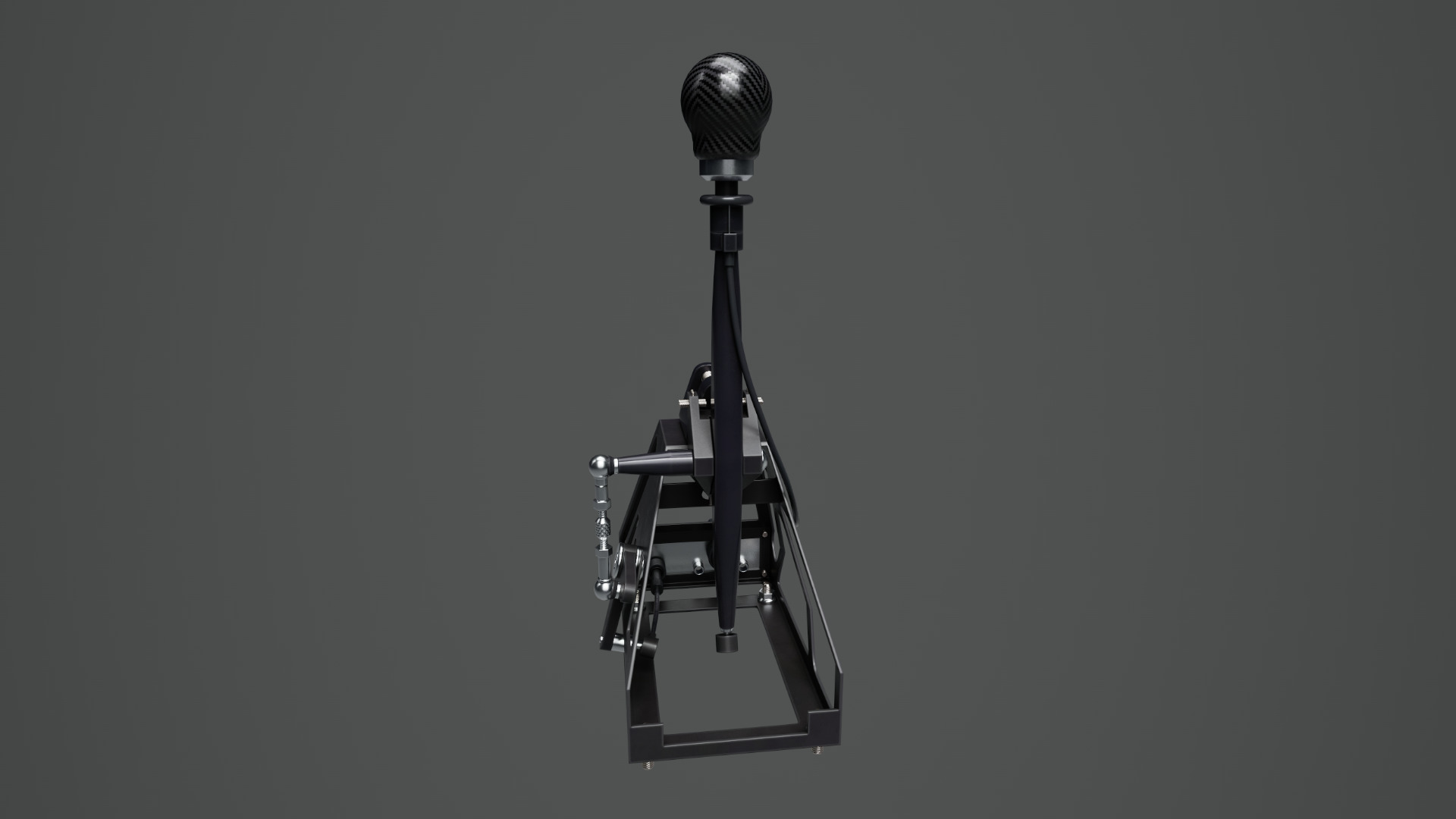 Short Shifter 01 - Variation B - Carbon Low-poly 3D model_12
