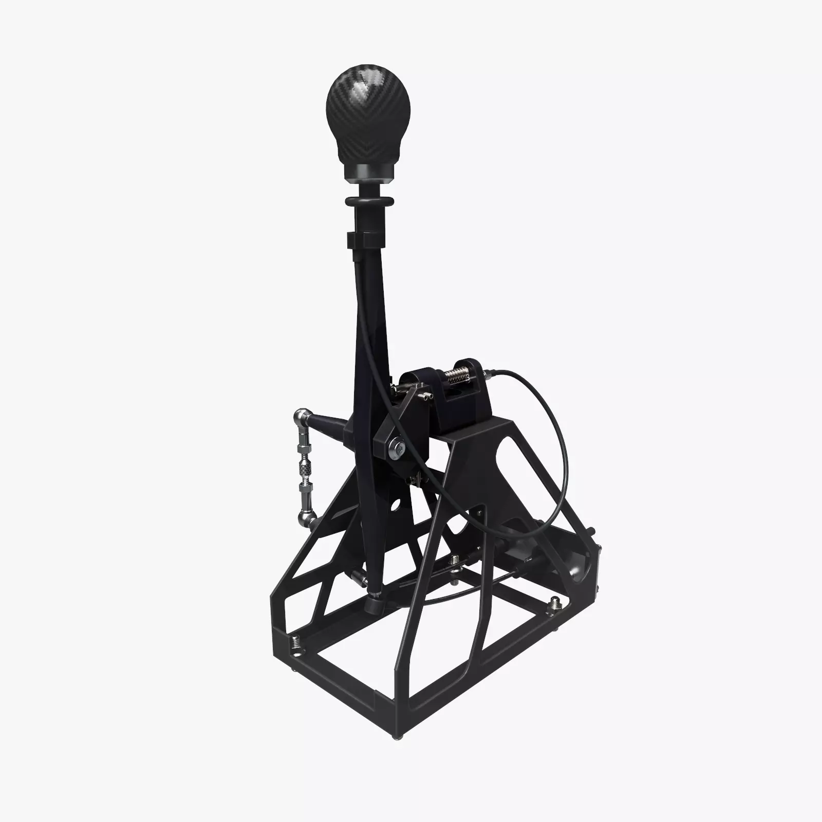 Short Shifter 01 - Variation B - Carbon Low-poly 3D model_0