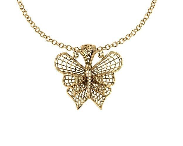 Butterfly Pendant Turkish 3D print model