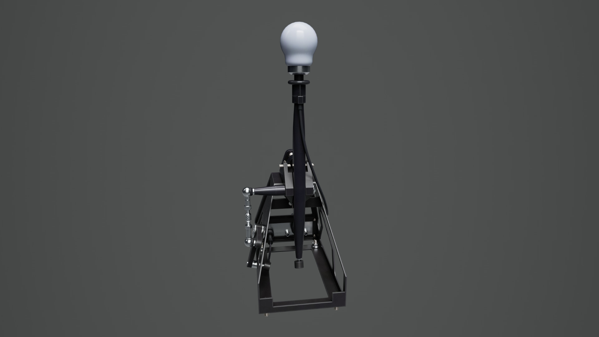Short Shifter 01 - Variation B - White Low-poly 3D model_12
