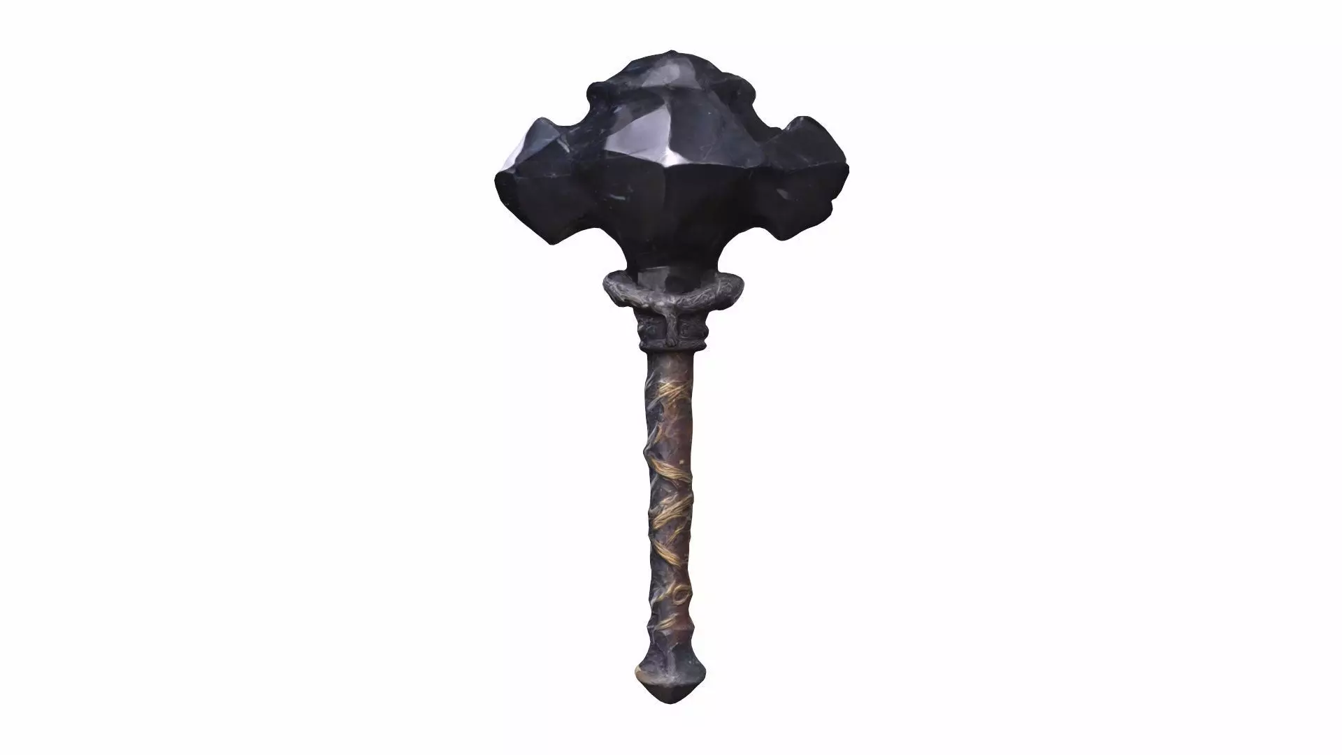 Black Crystal Top Of The Hammer 3D model