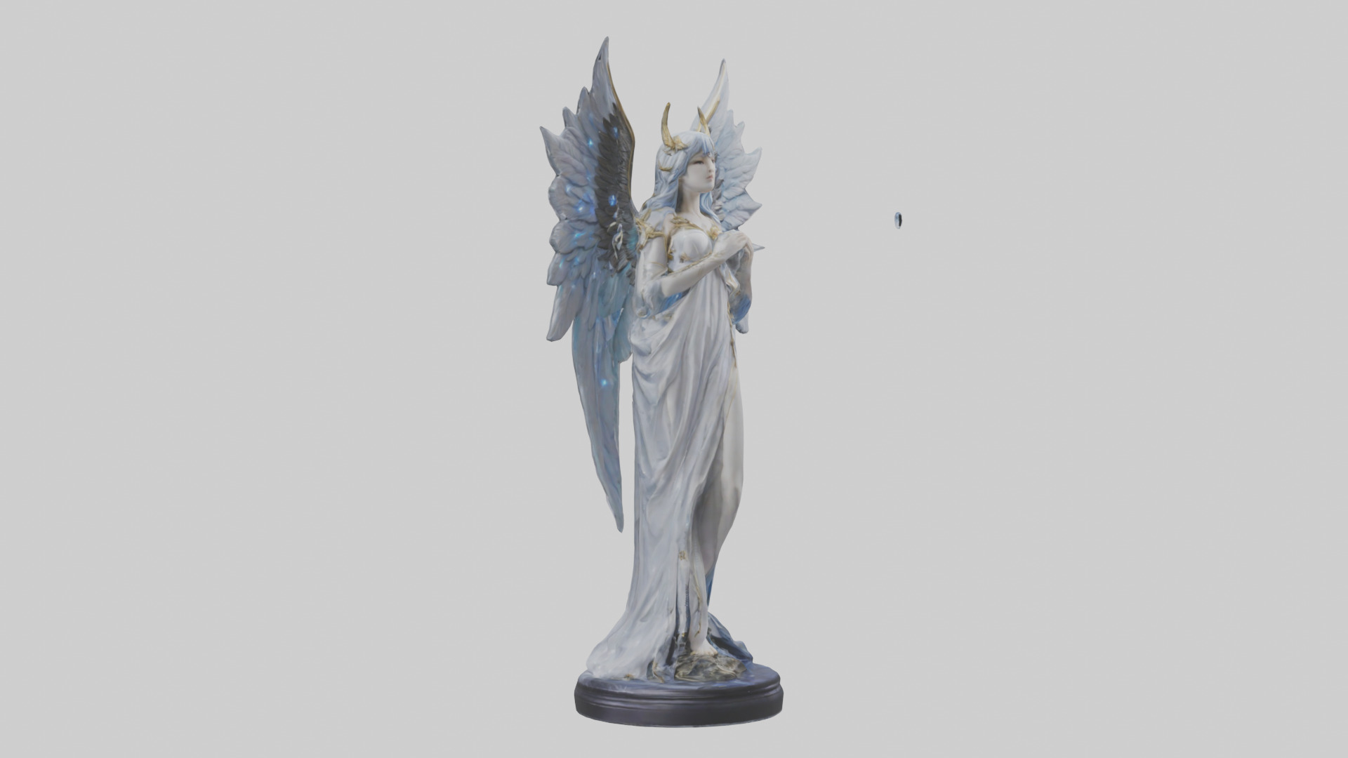 Moonlight Seraph Statue Model 3D model_11