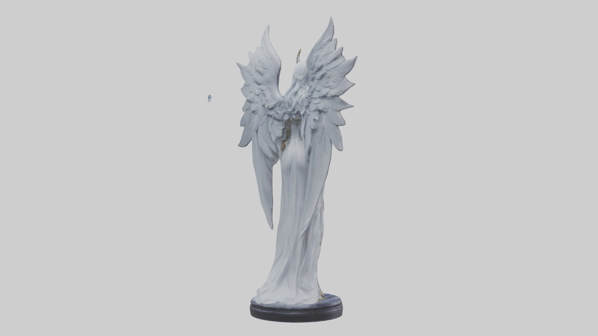 Moonlight Seraph Statue Model 3D model_4