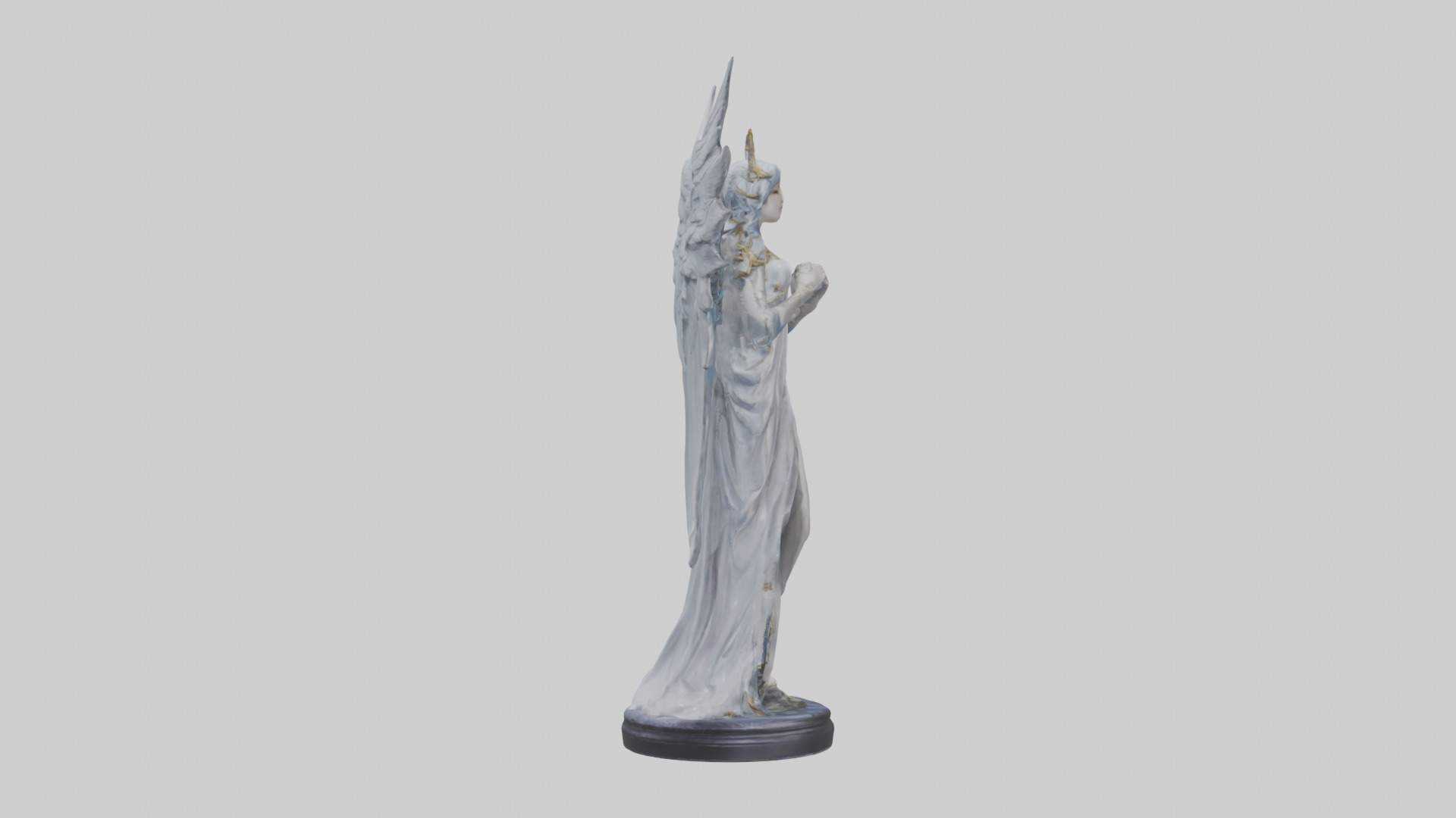 Moonlight Seraph Statue Model 3D model_13