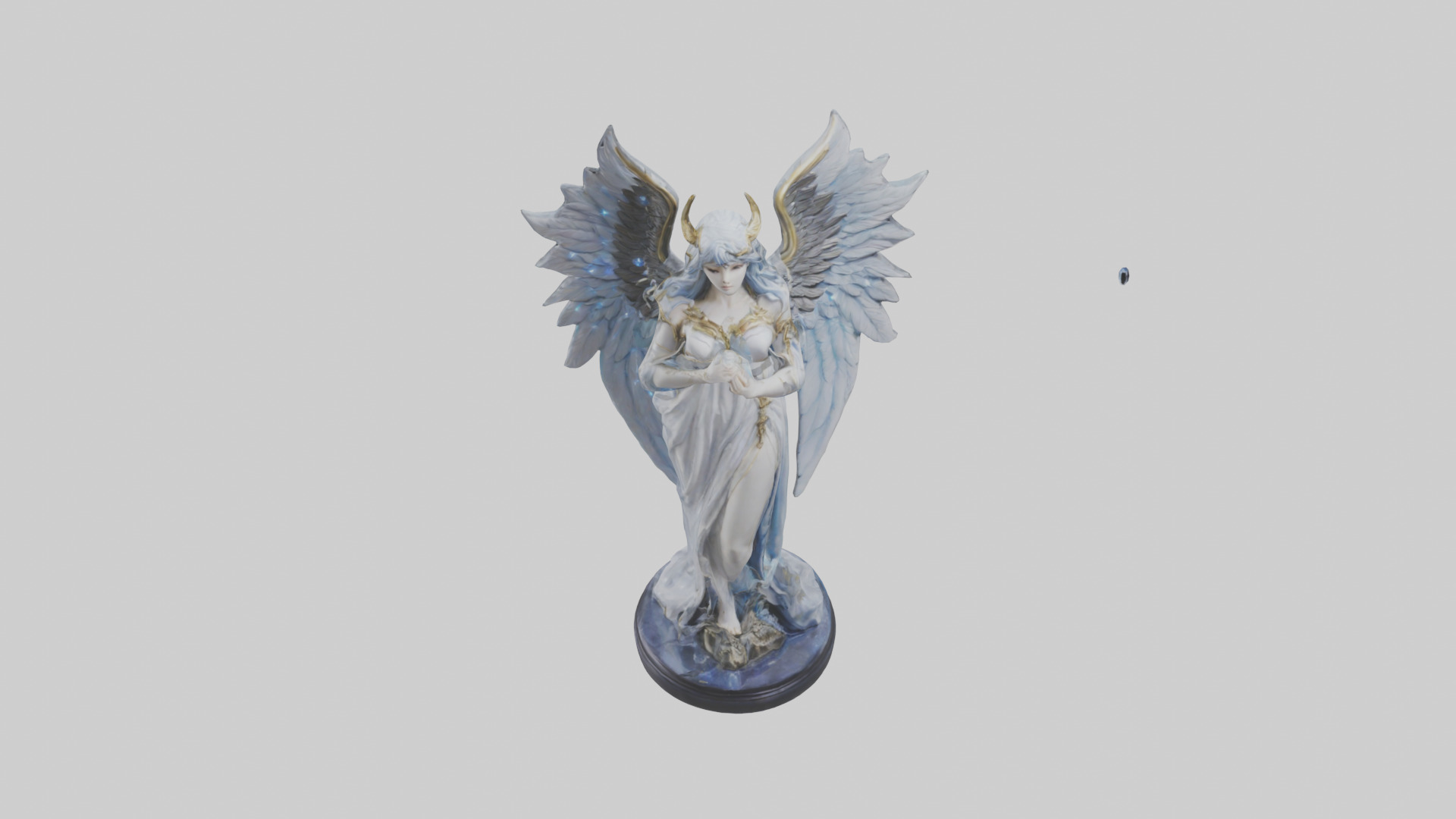 Moonlight Seraph Statue Model 3D model_16
