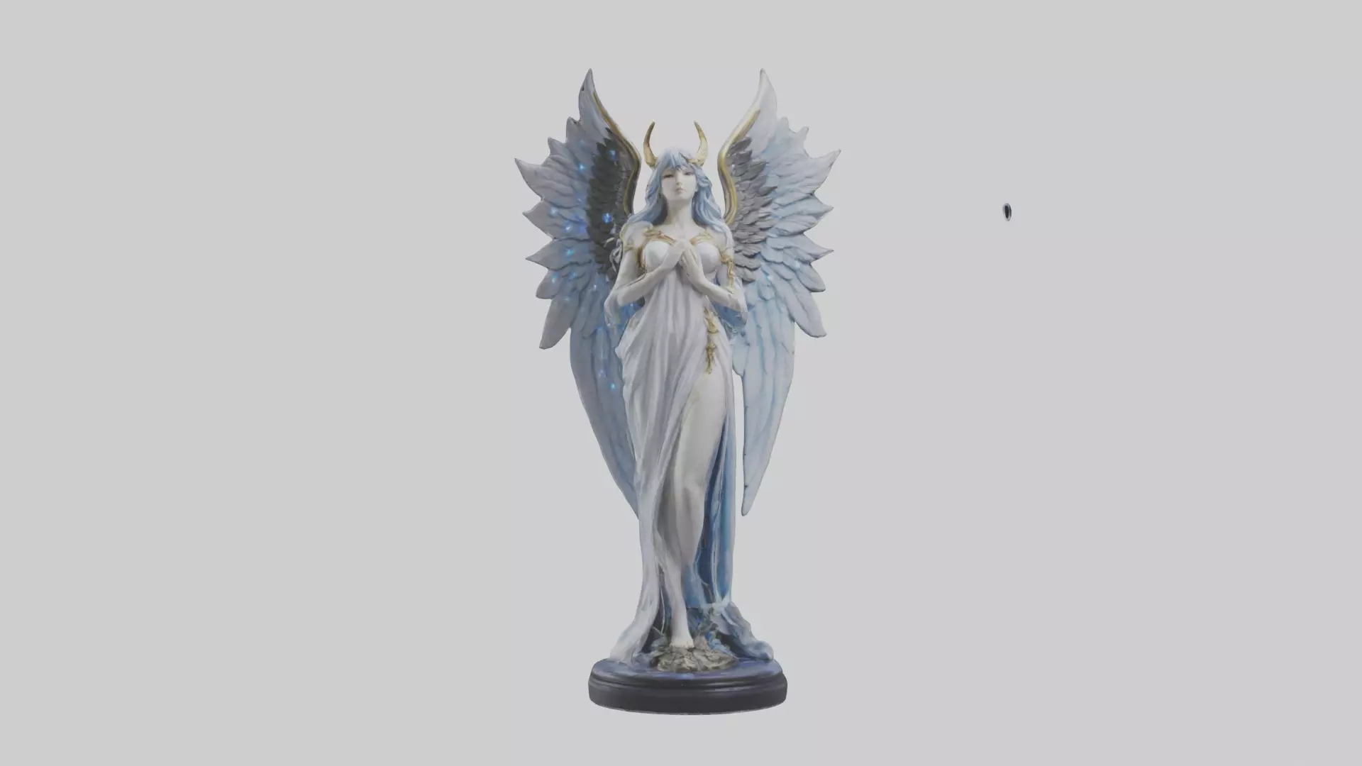Moonlight Seraph Statue Model 3D model_0