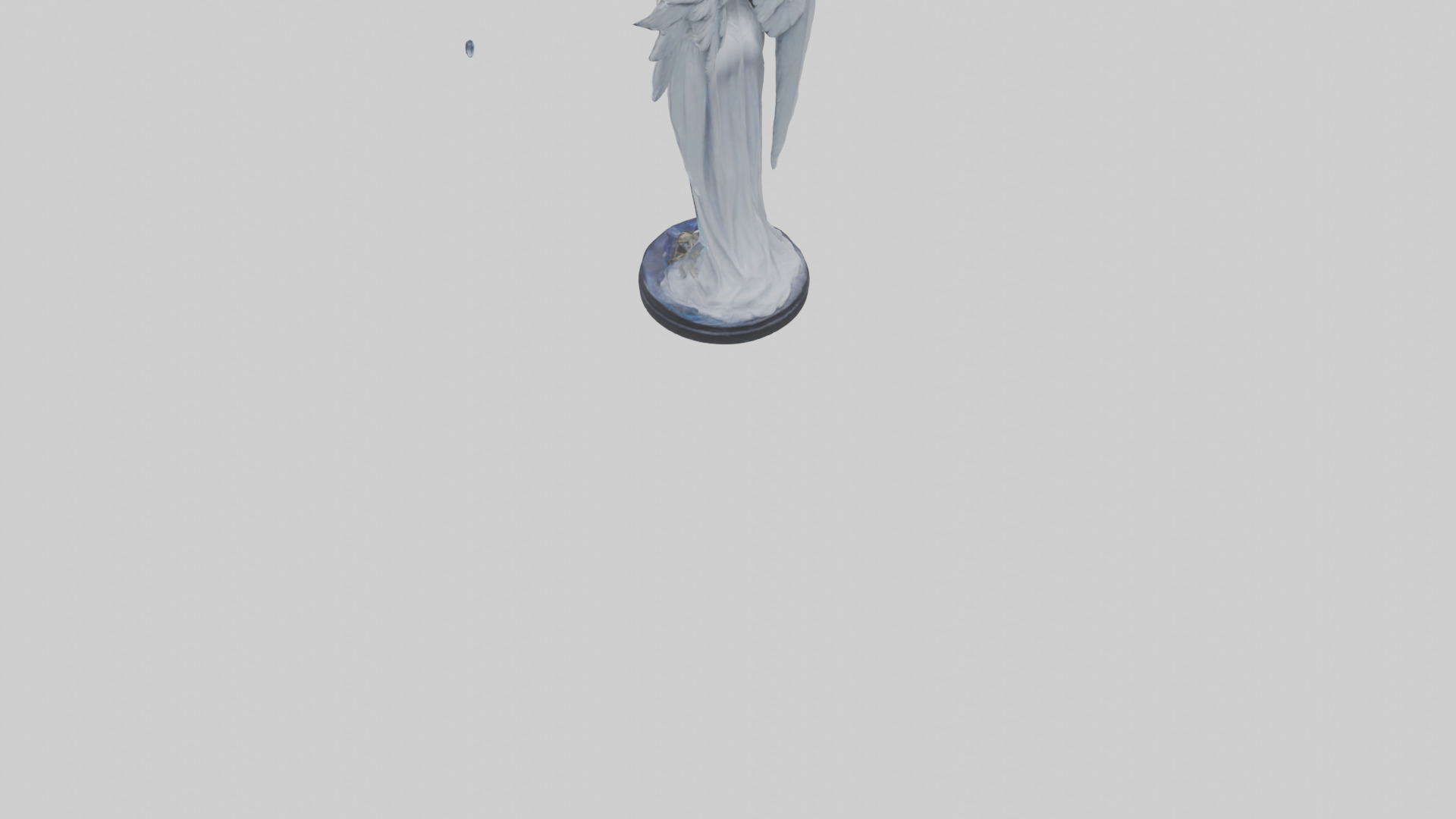 Moonlight Seraph Statue Model 3D model_5