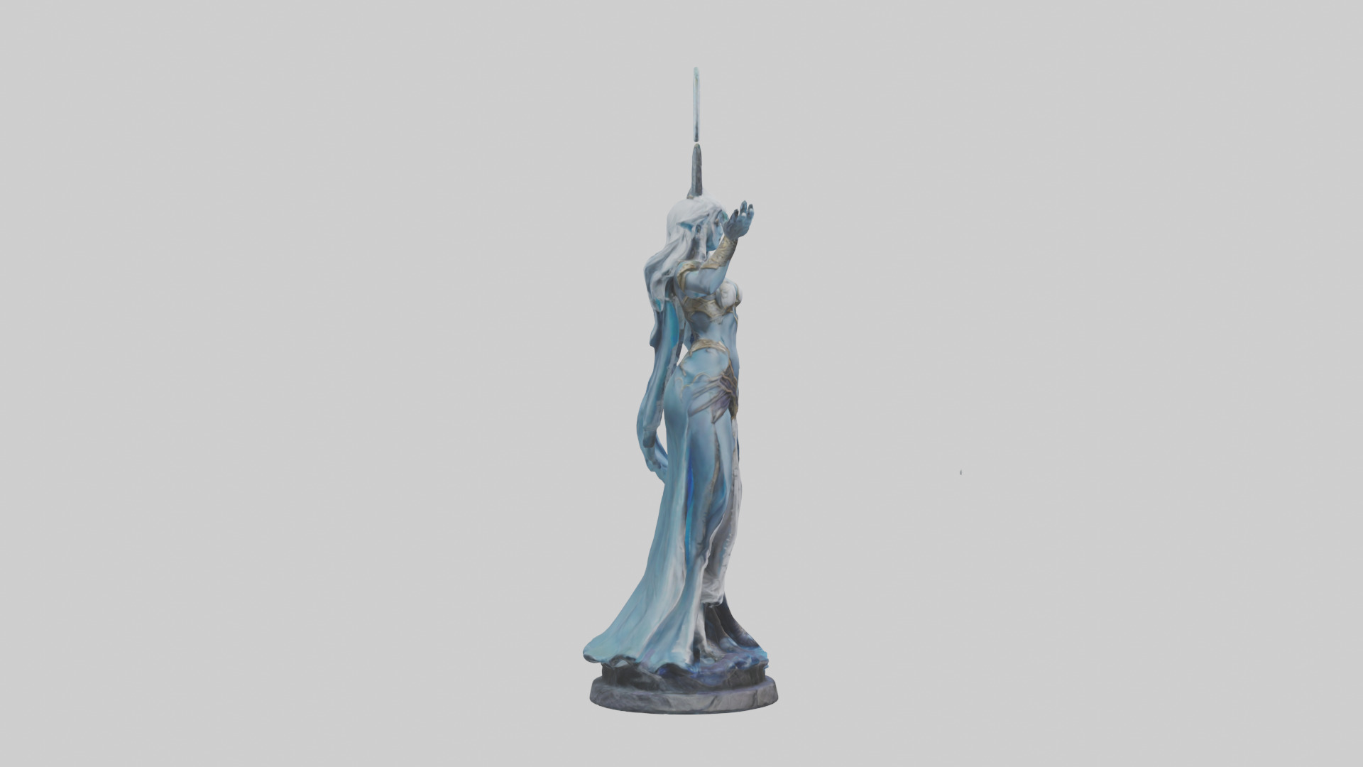 Moonlight Sorceress statue model 3D model_13