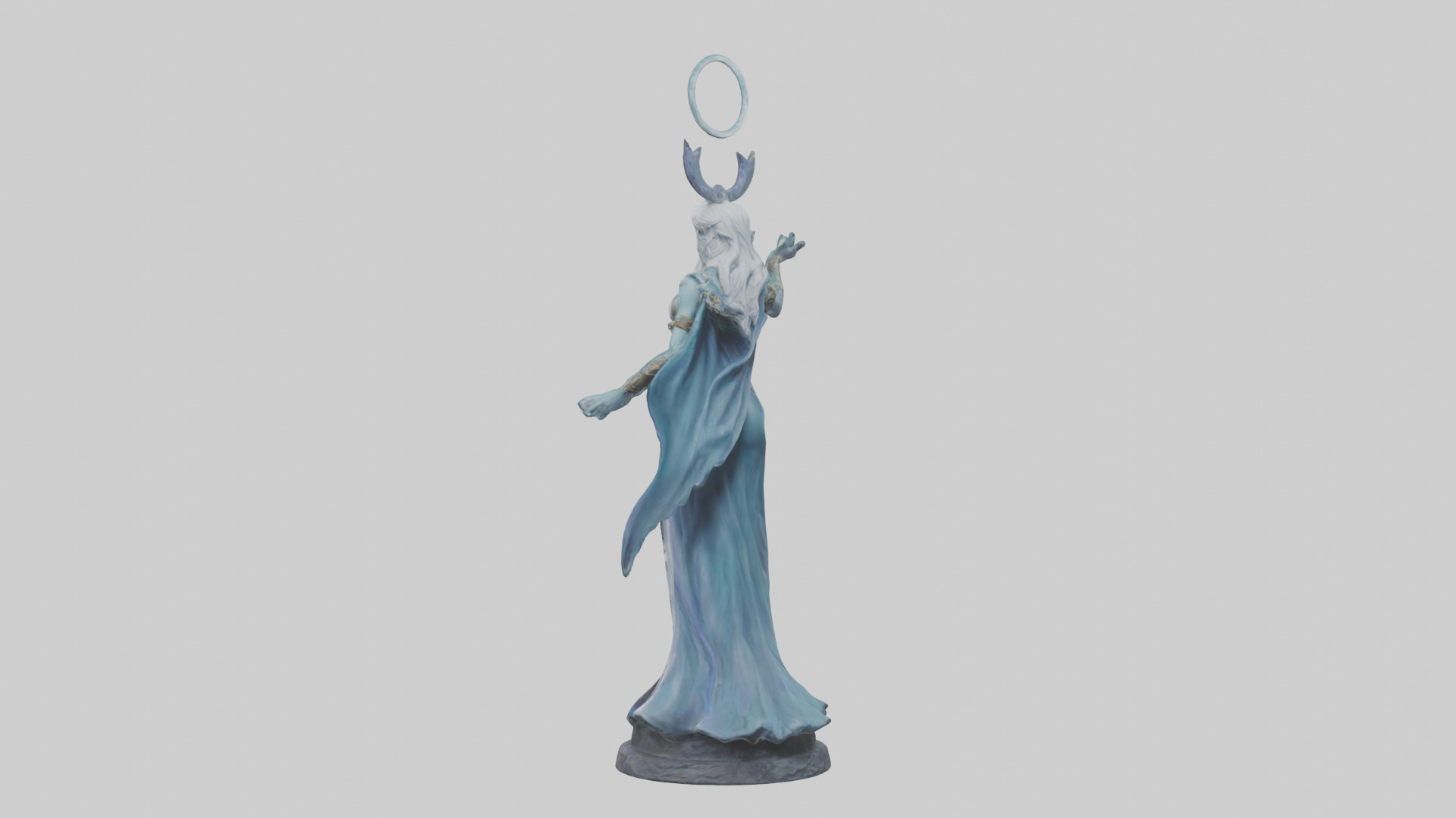 Moonlight Sorceress statue model 3D model_2