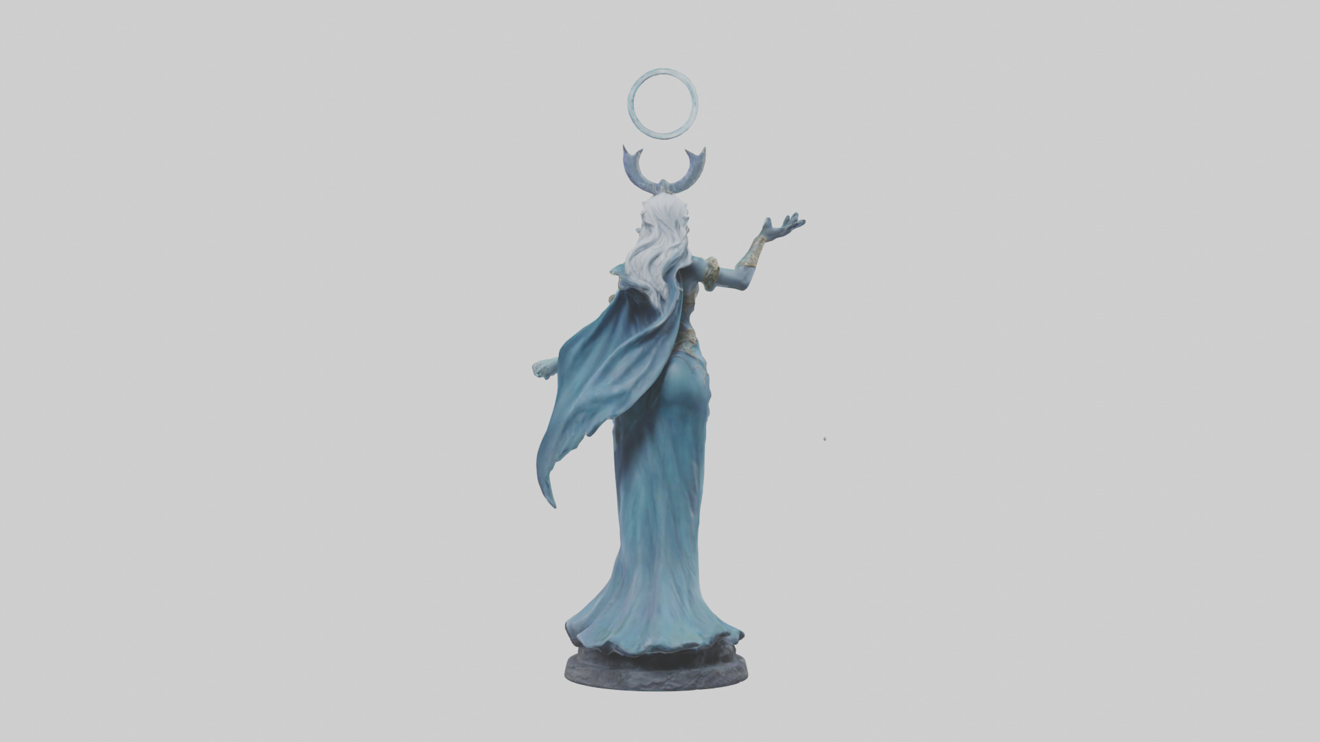 Moonlight Sorceress statue model 3D model_1