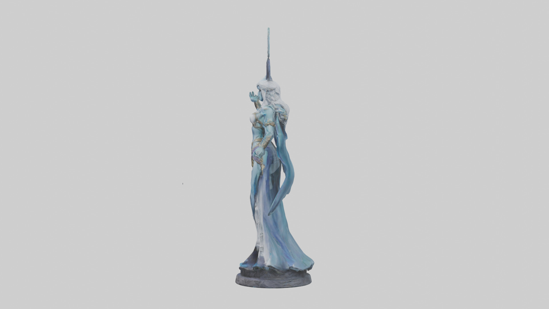 Moonlight Sorceress statue model 3D model_12