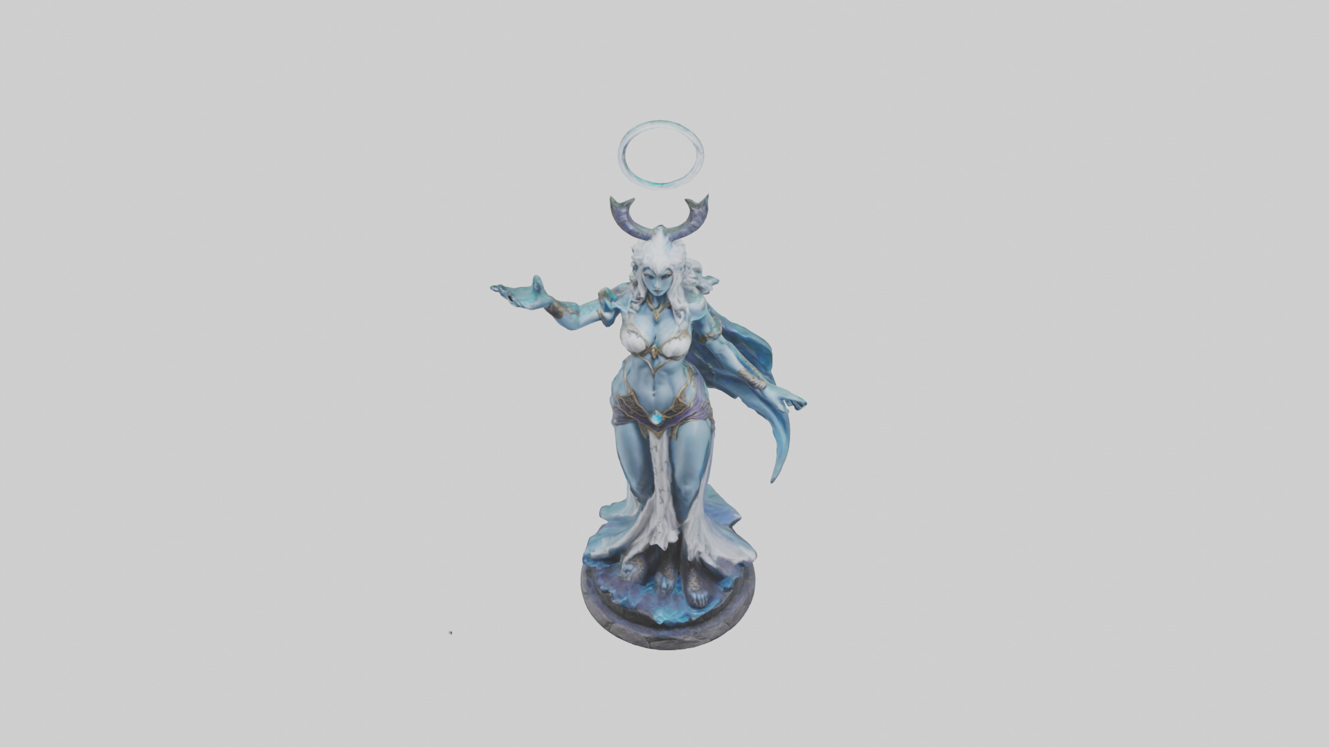 Moonlight Sorceress statue model 3D model_16