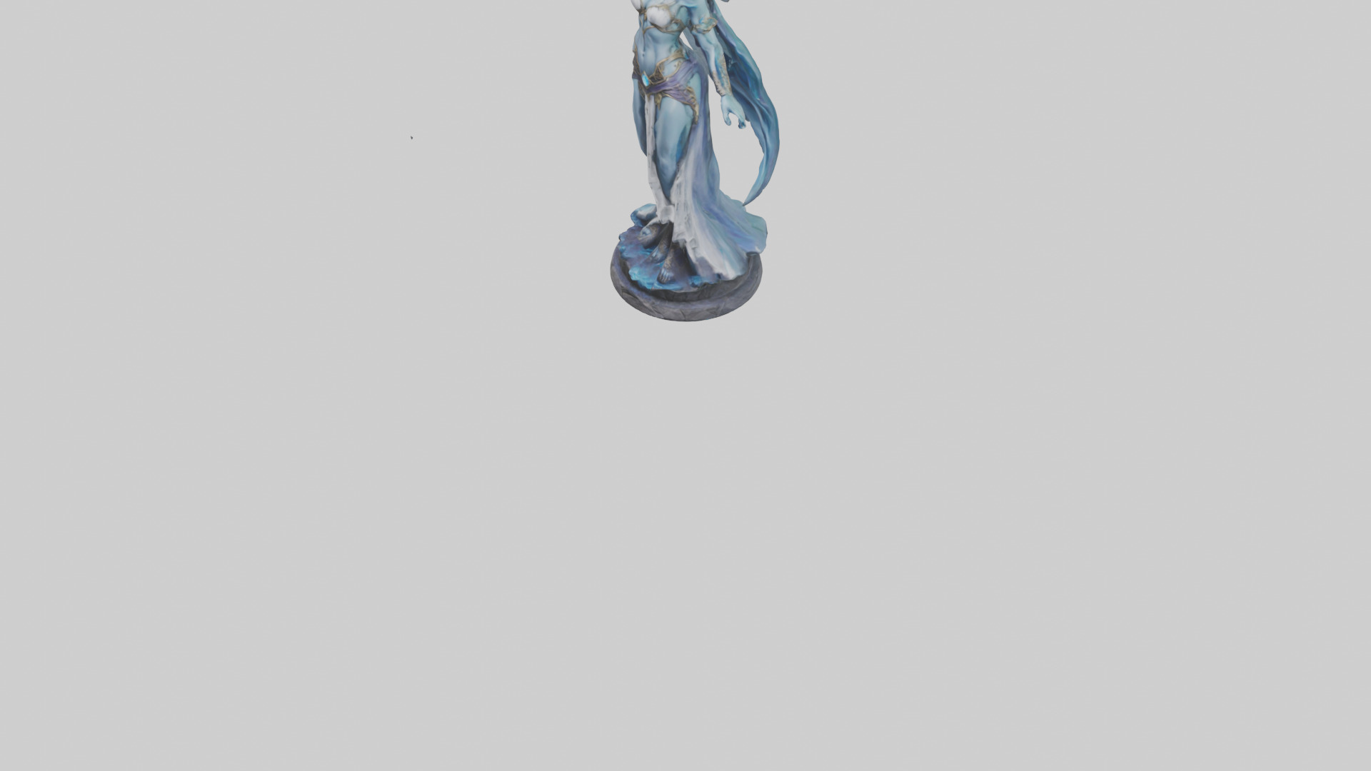 Moonlight Sorceress statue model 3D model_6