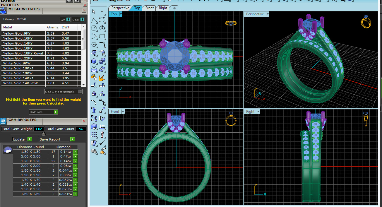 Jewelry Pack with 300 models 3D print model 3D print model_18