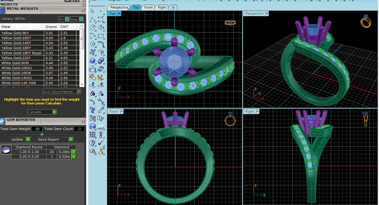 Jewelry Pack with 300 models 3D print model 3D print model_38