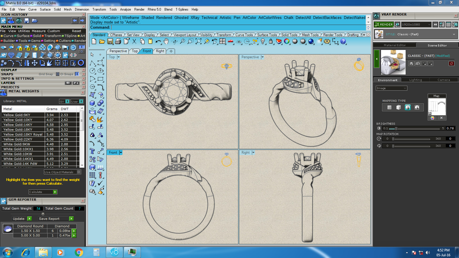 Jewelry Pack with 300 models 3D print model 3D print model_54