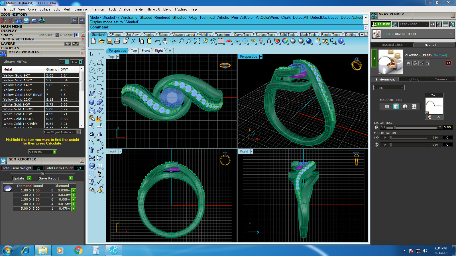 Jewelry Pack with 300 models 3D print model 3D print model_8