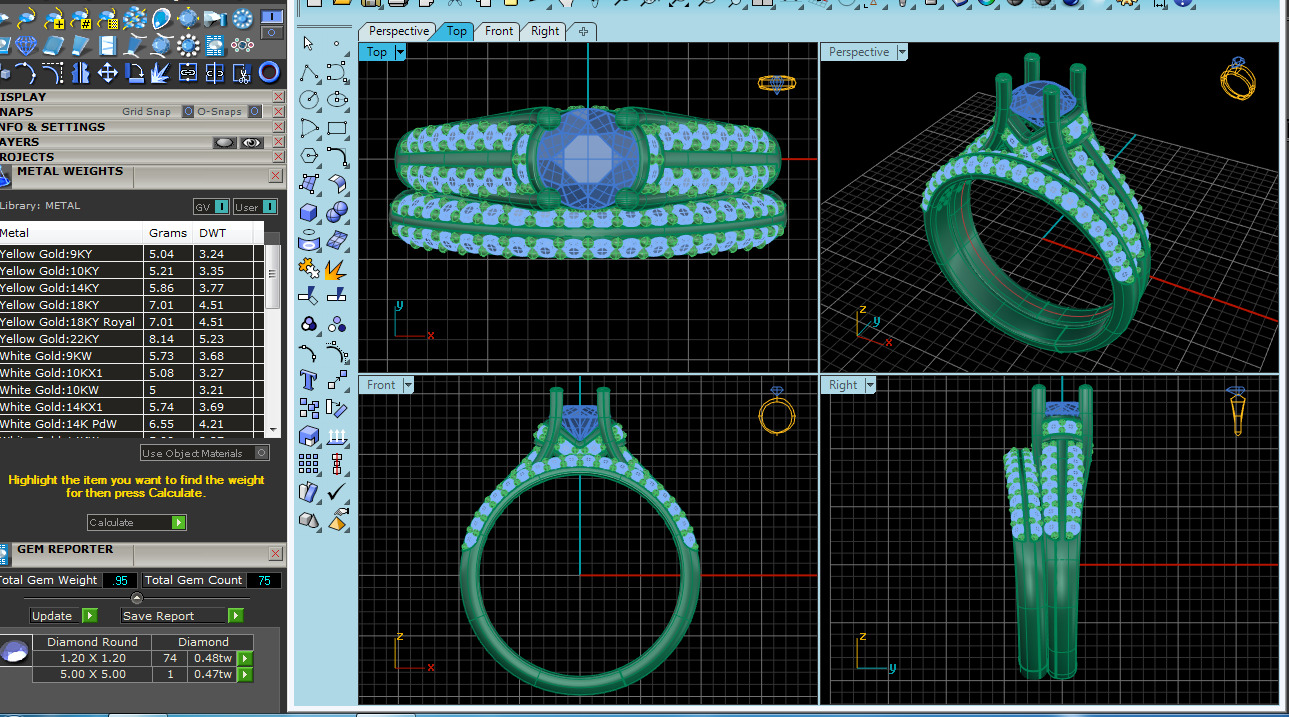 Jewelry Pack with 300 models 3D print model 3D print model_17