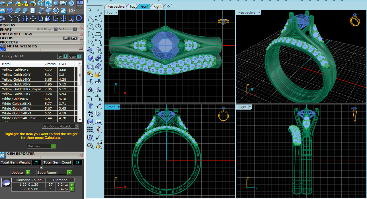 Jewelry Pack with 300 models 3D print model 3D print model_19