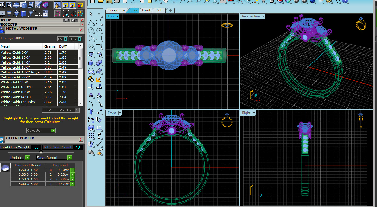 Jewelry Pack with 300 models 3D print model 3D print model_22